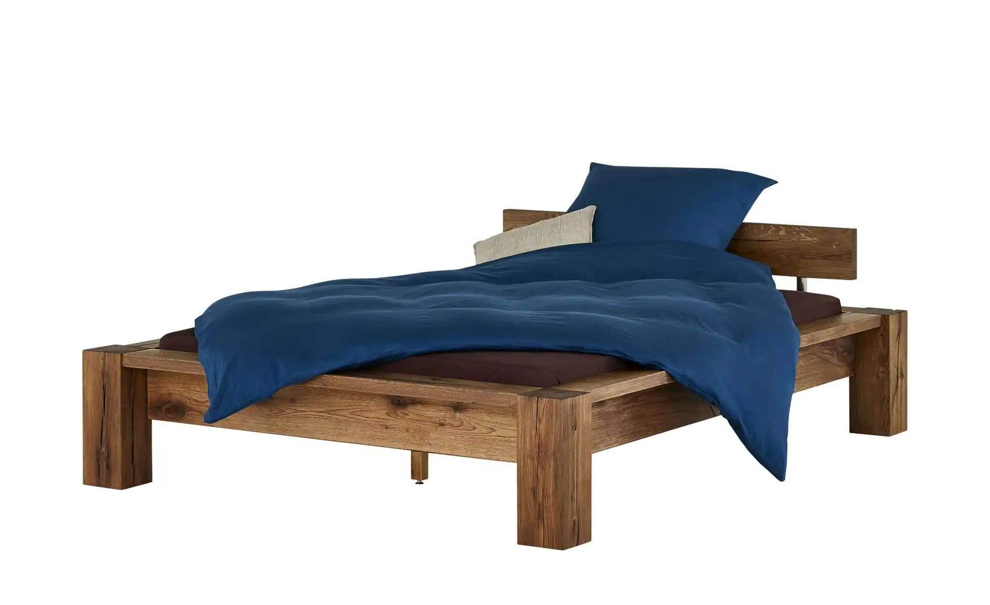 Massivholz-Bettgestell aus Massivholz Kingston ¦ holzfarben ¦ Maße (cm): B: günstig online kaufen