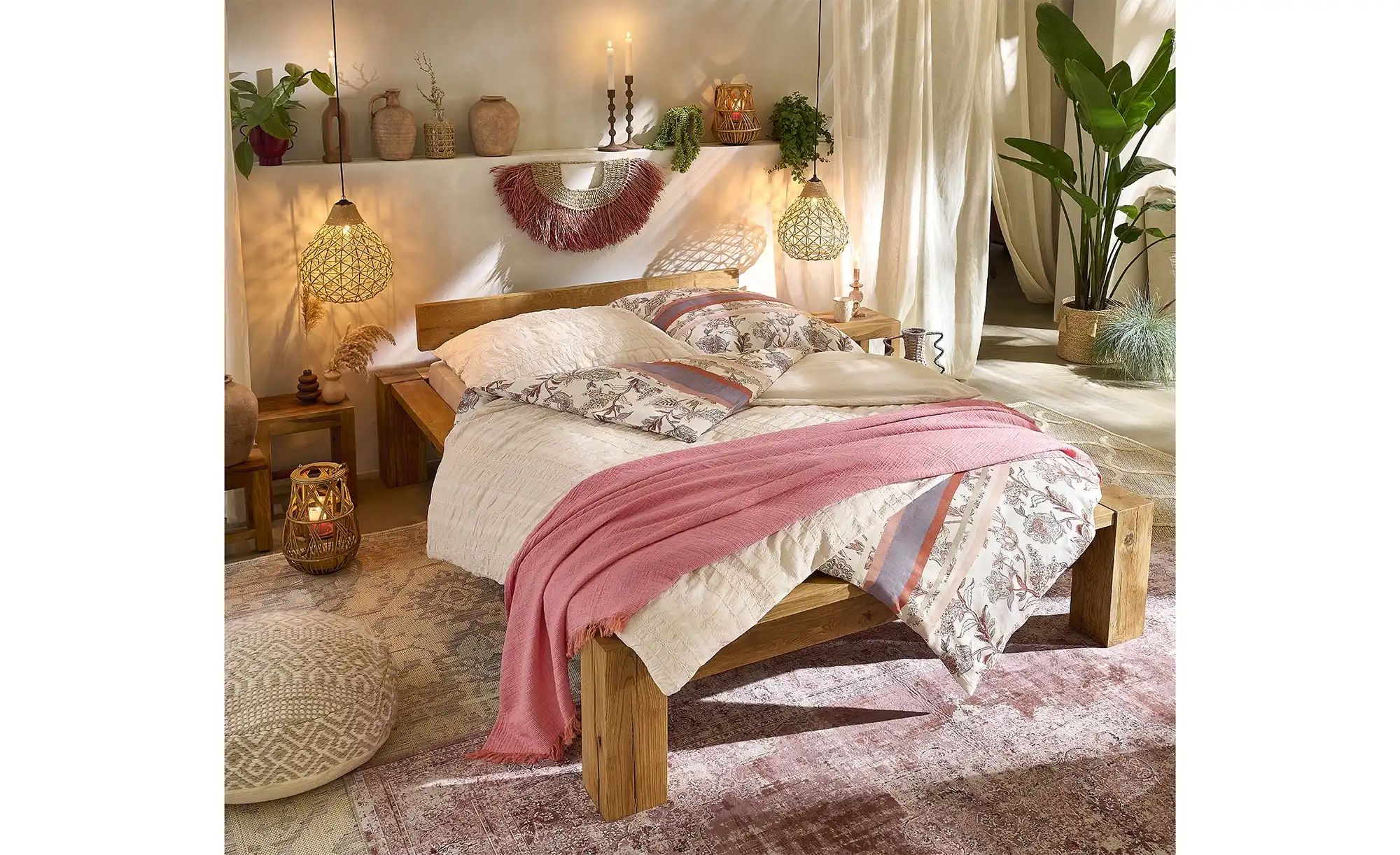 Thumbnail - Massivholz-Bettgestell aus Massivholz Kingston ¦ holzfarben ¦ Maße (cm): B: 172 H: 70,5 Betten > Bettgestelle - Höffner