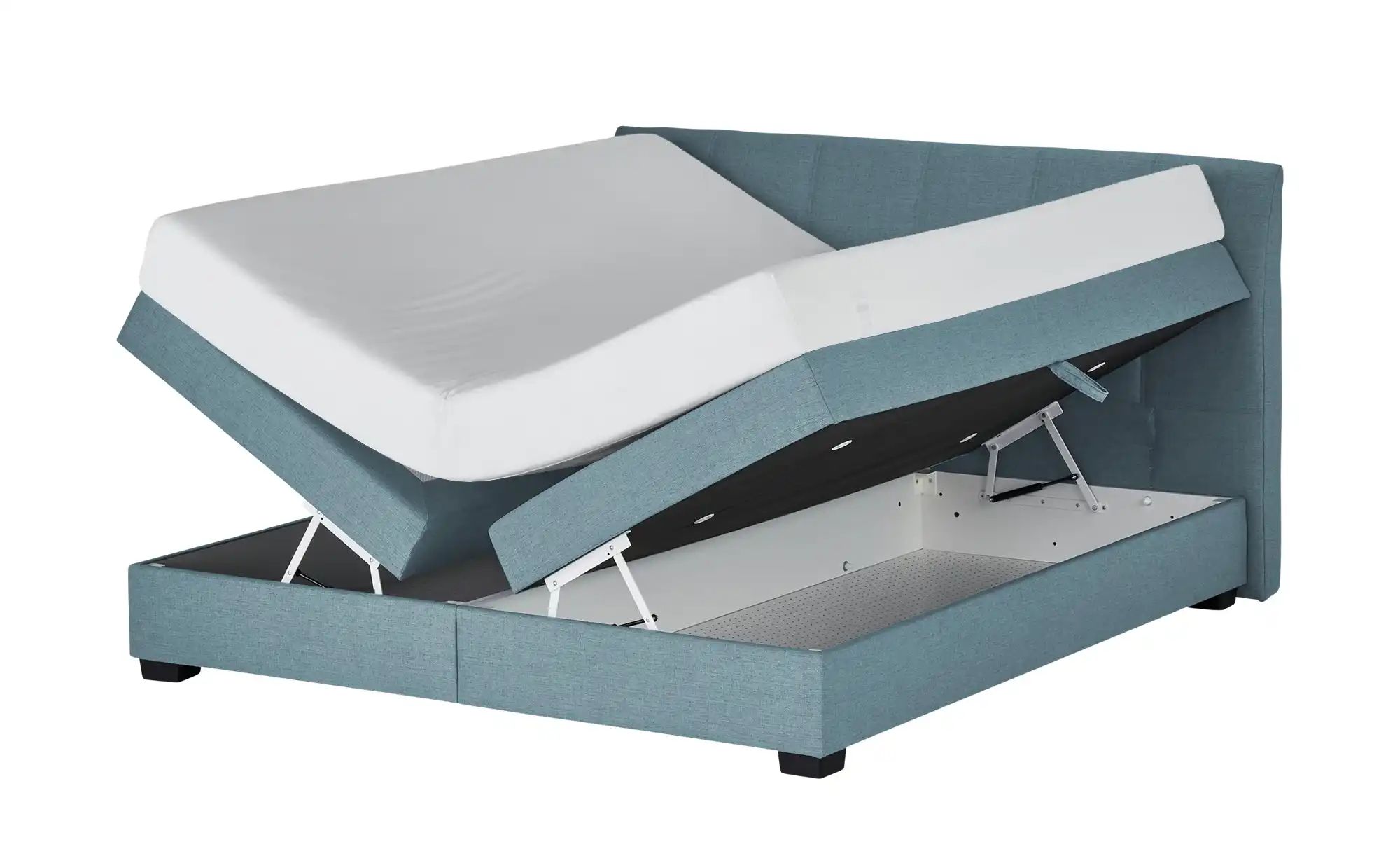 vanDoorn Boxspringbett  Chiara ¦ blau ¦ Maße (cm): B: 192 H: 107 Betten > B günstig online kaufen