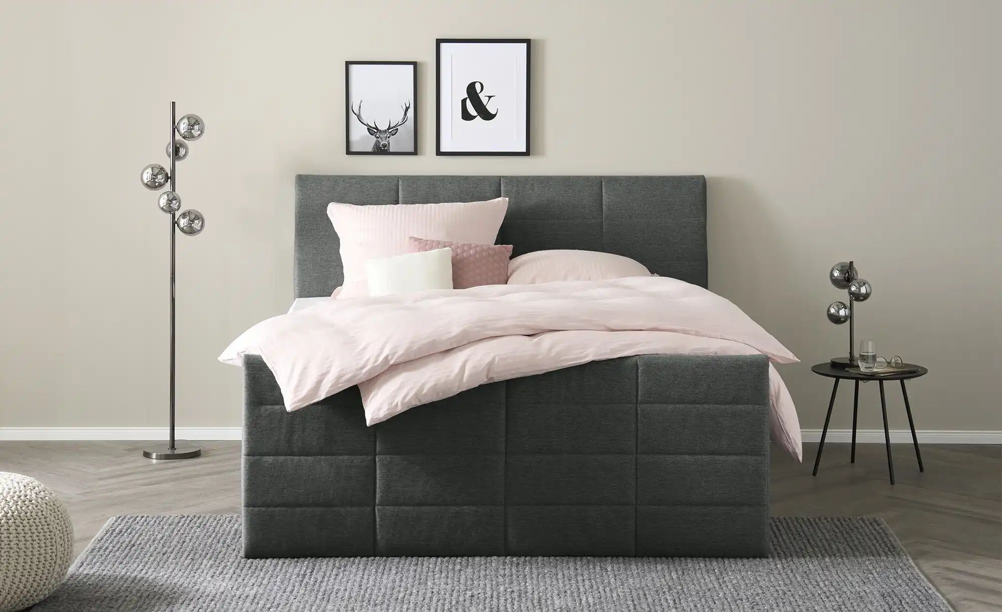 Thumbnail - Boxspringbett mit Bettkasten und Topper Baron ¦ schwarz ¦ Maße (cm): B: 188 H: 124 Betten > Boxspringbetten - Höffner