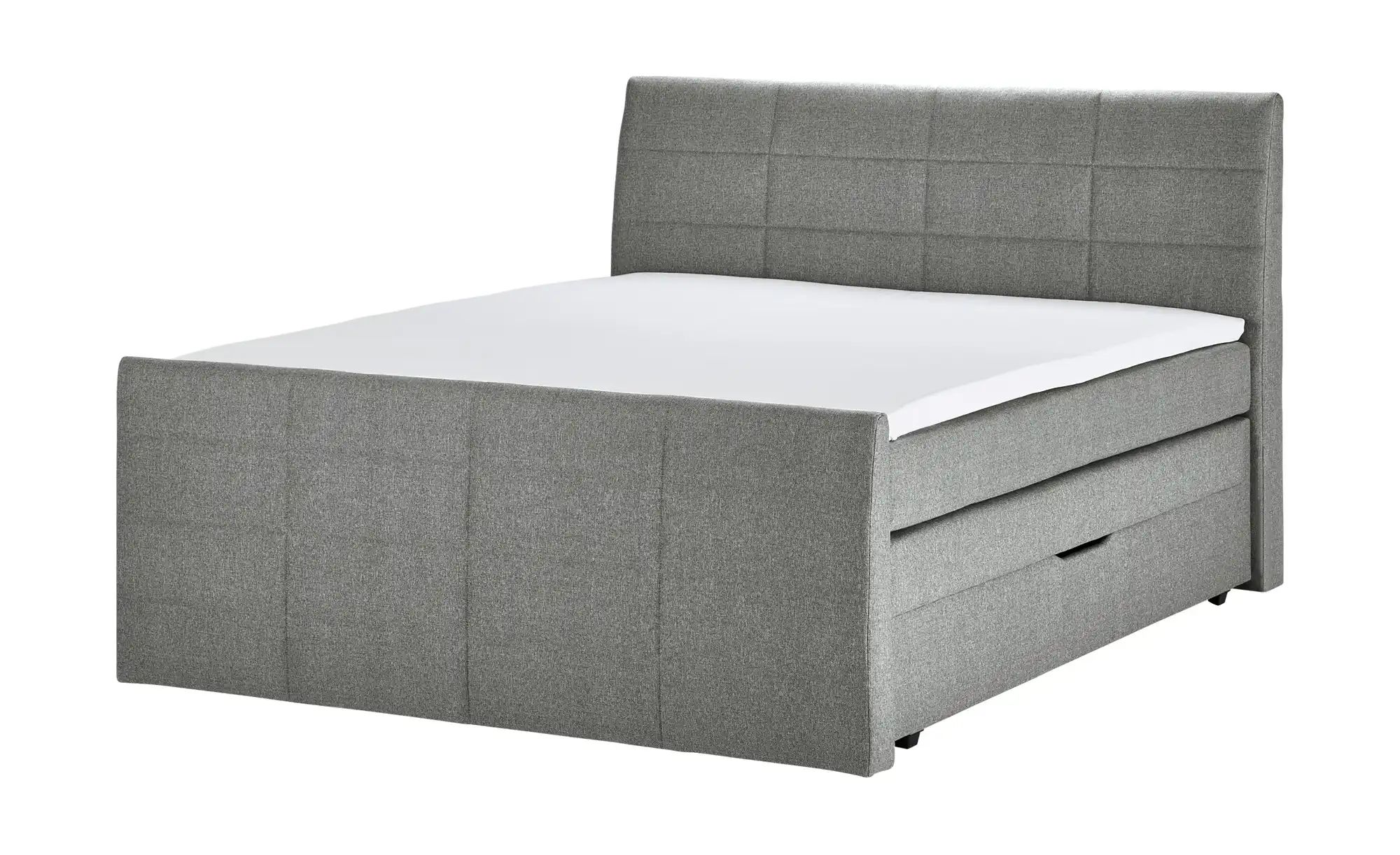 Thumbnail - Boxspringbett mit Bettkasten und Topper Baron ¦ grau ¦ Maße (cm): B: 188 H: 124 Betten > Boxspringbetten - Höffner