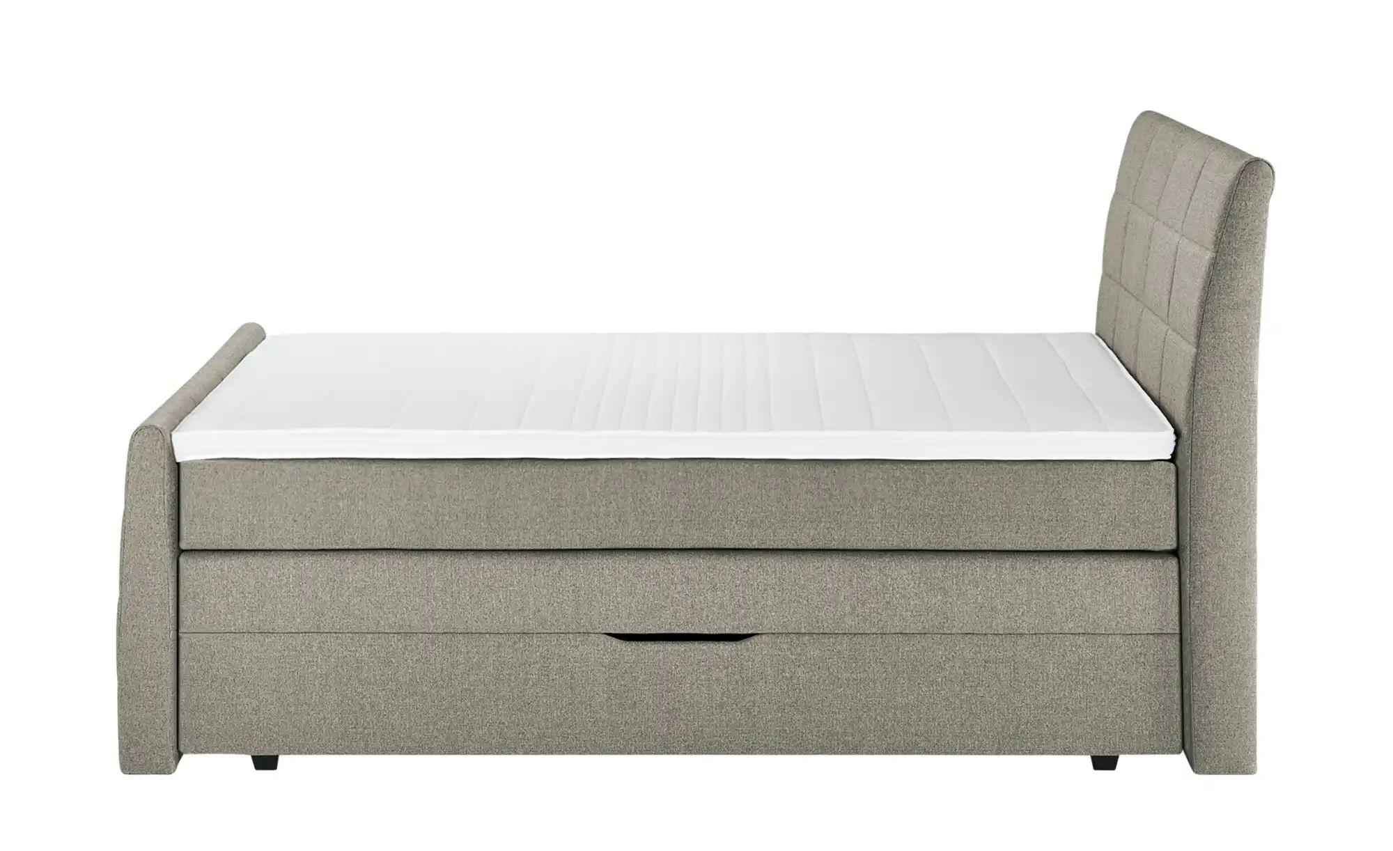 Boxspringbett mit Bettkasten und Topper Baron ¦ beige ¦ Maße (cm): B: 168 H günstig online kaufen