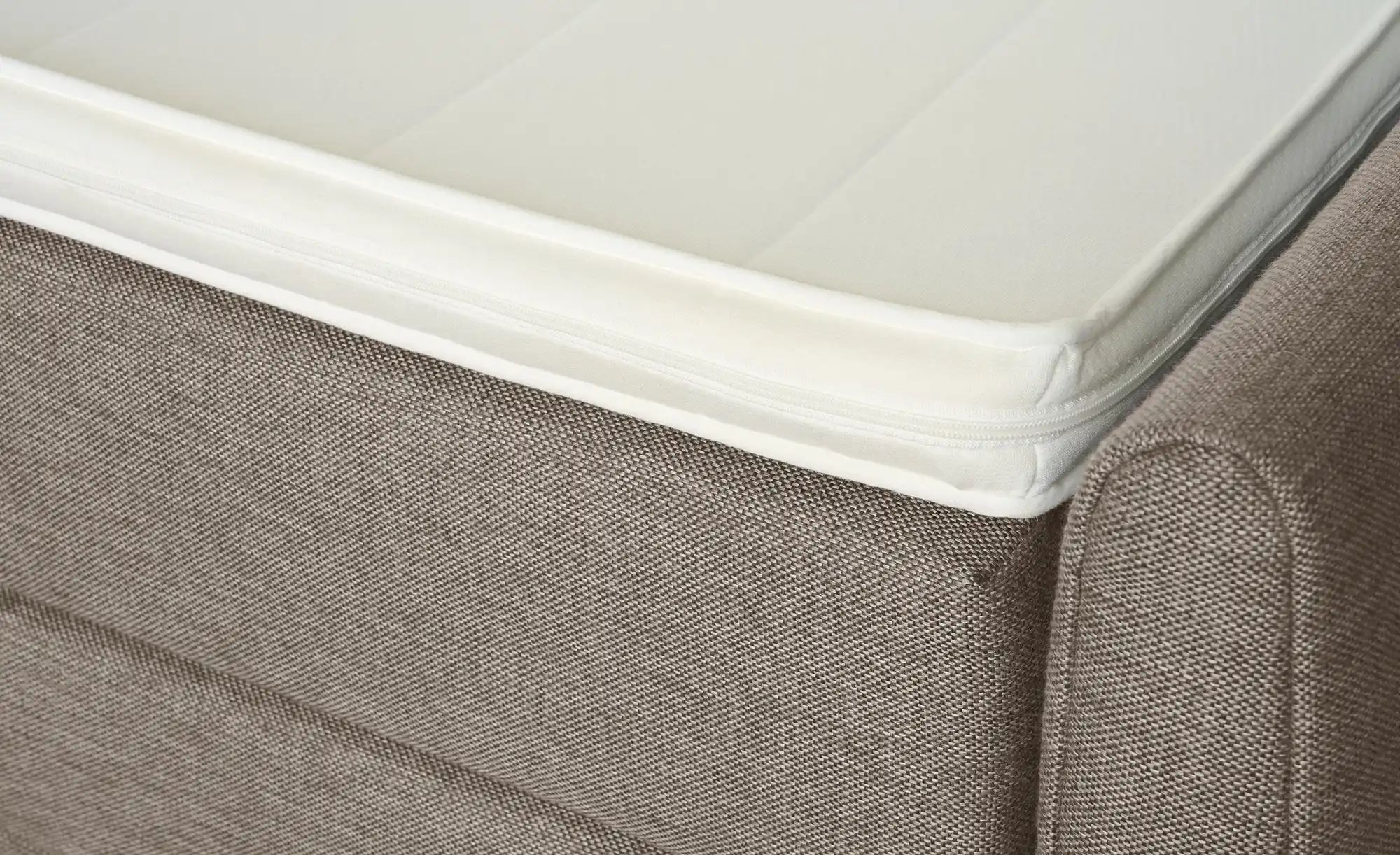 Thumbnail - Boxspringbett mit Bettkasten und Topper Baron ¦ beige ¦ Maße (cm): B: 168 H: 124 Betten > Boxspringbetten - Höffner