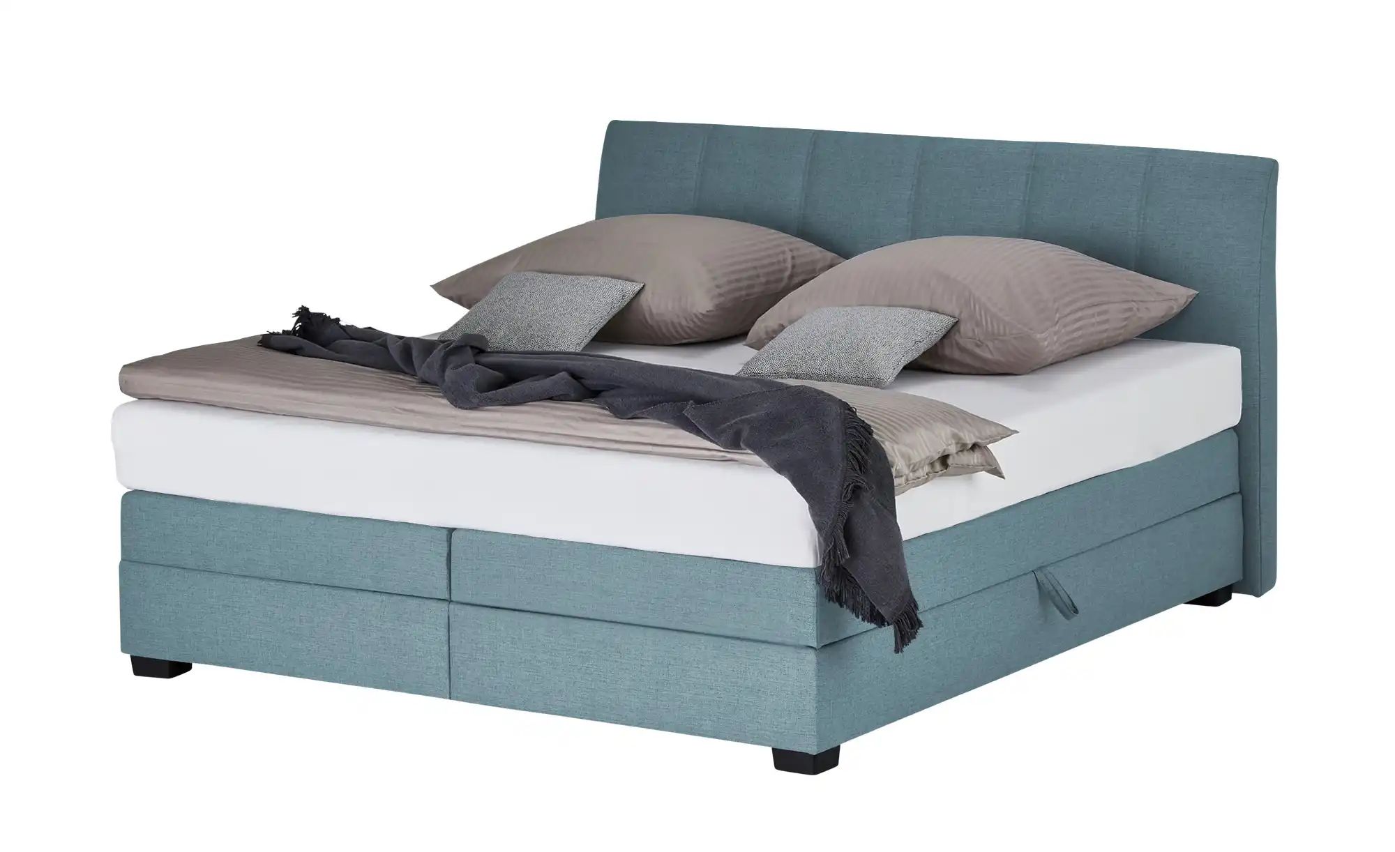 vanDoorn Boxspringbett  Chiara ¦ blau ¦ Maße (cm): B: 172 H: 107 Betten > B günstig online kaufen