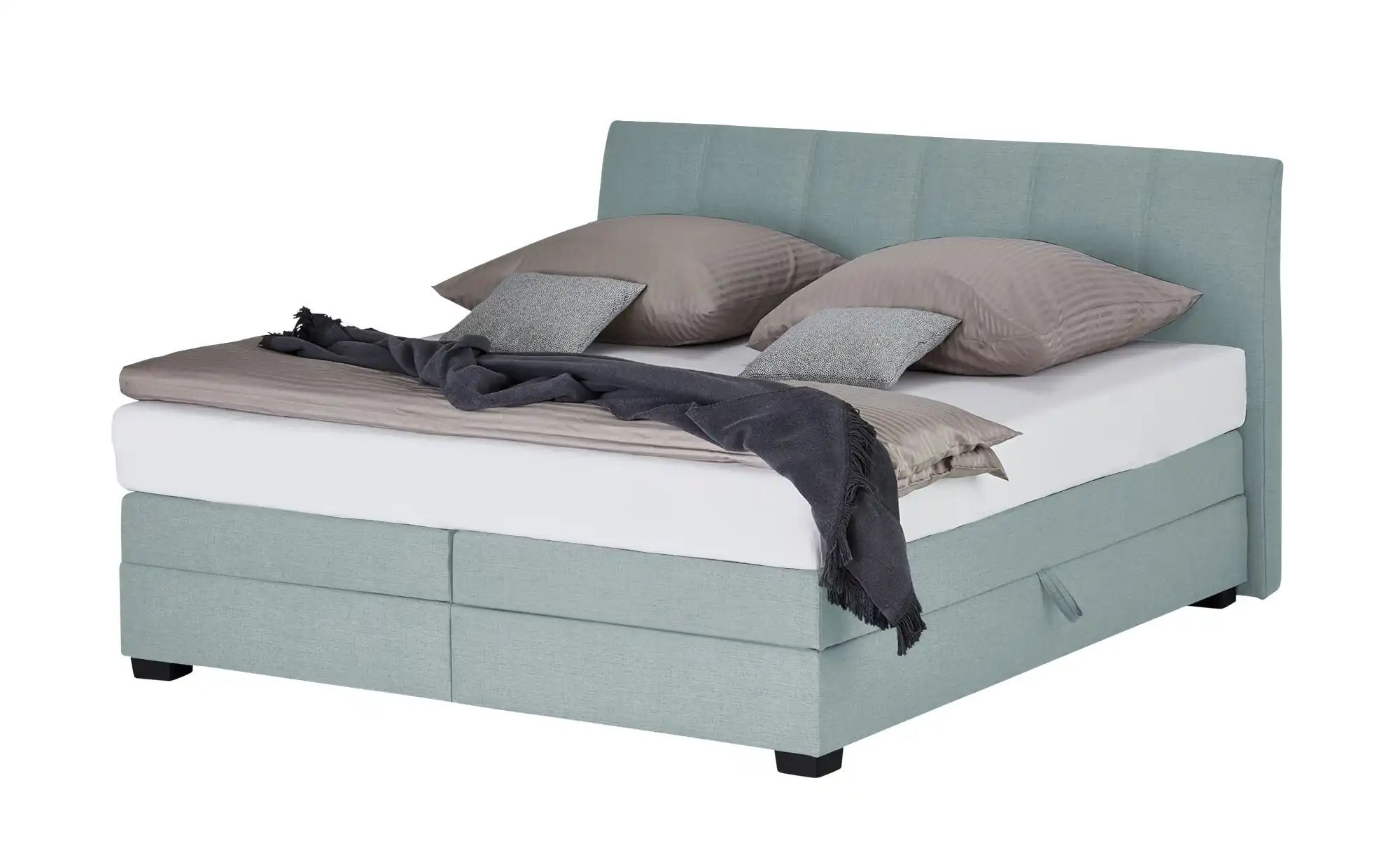 vanDoorn Boxspringbett  Chiara ¦ blau ¦ Maße (cm): B: 212 H: 107 Betten > B günstig online kaufen