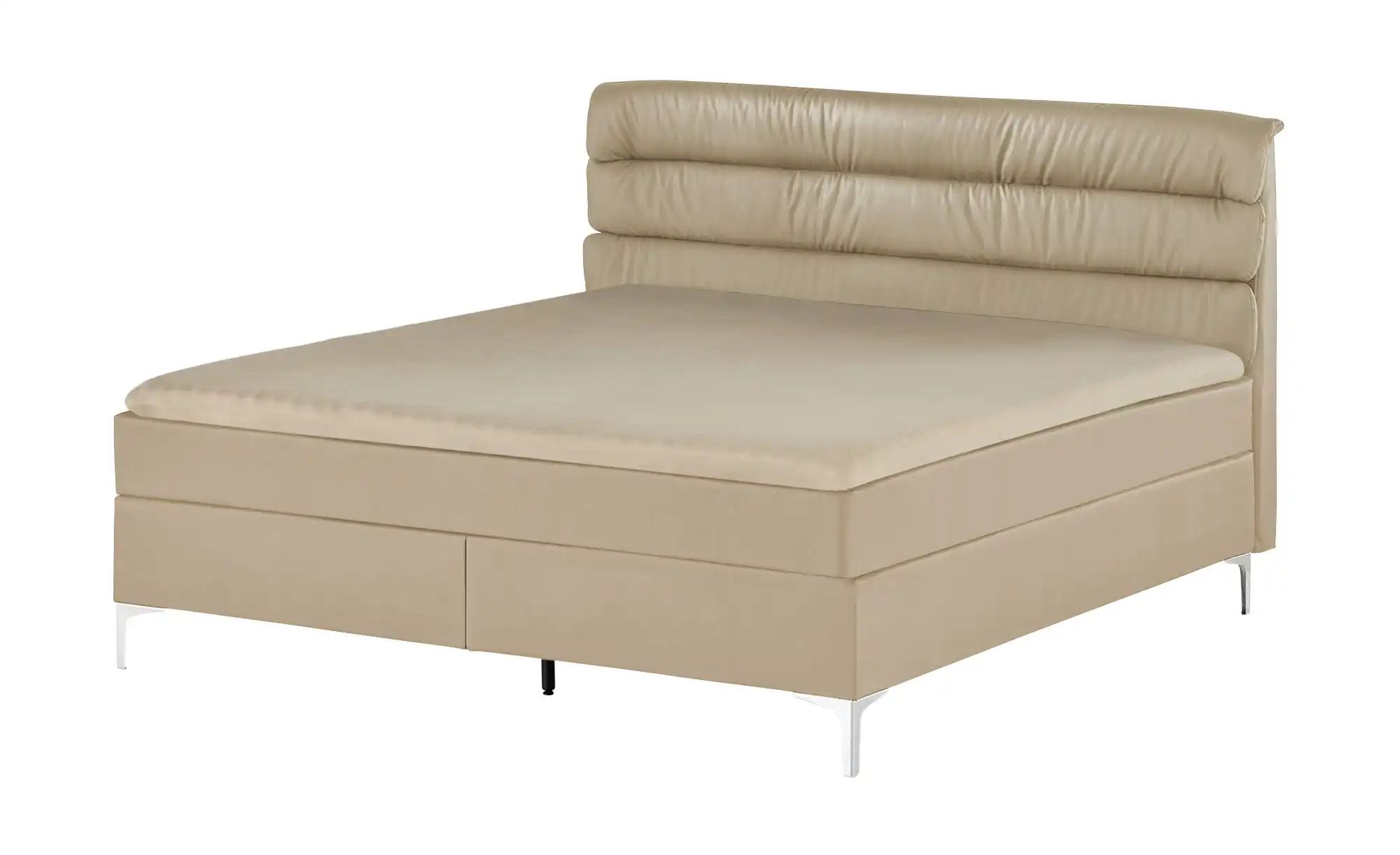 Boxspringbett  Lina ¦ beige ¦ Maße (cm): B: 148 H: 122 Betten > Einzelbette günstig online kaufen