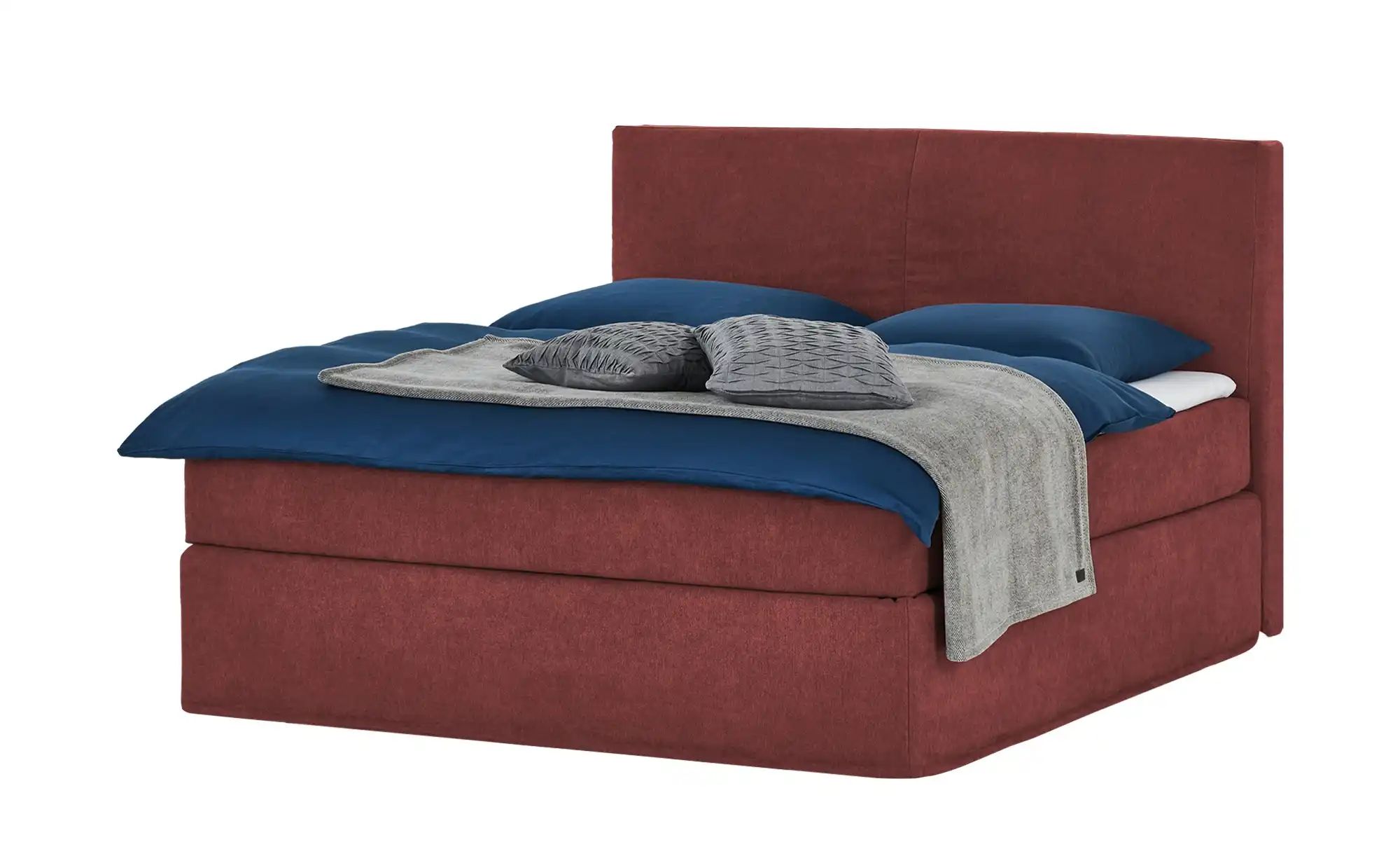 Boxspringbett 180x200 cm BOXI CLASSIC Karminrot von BOXI