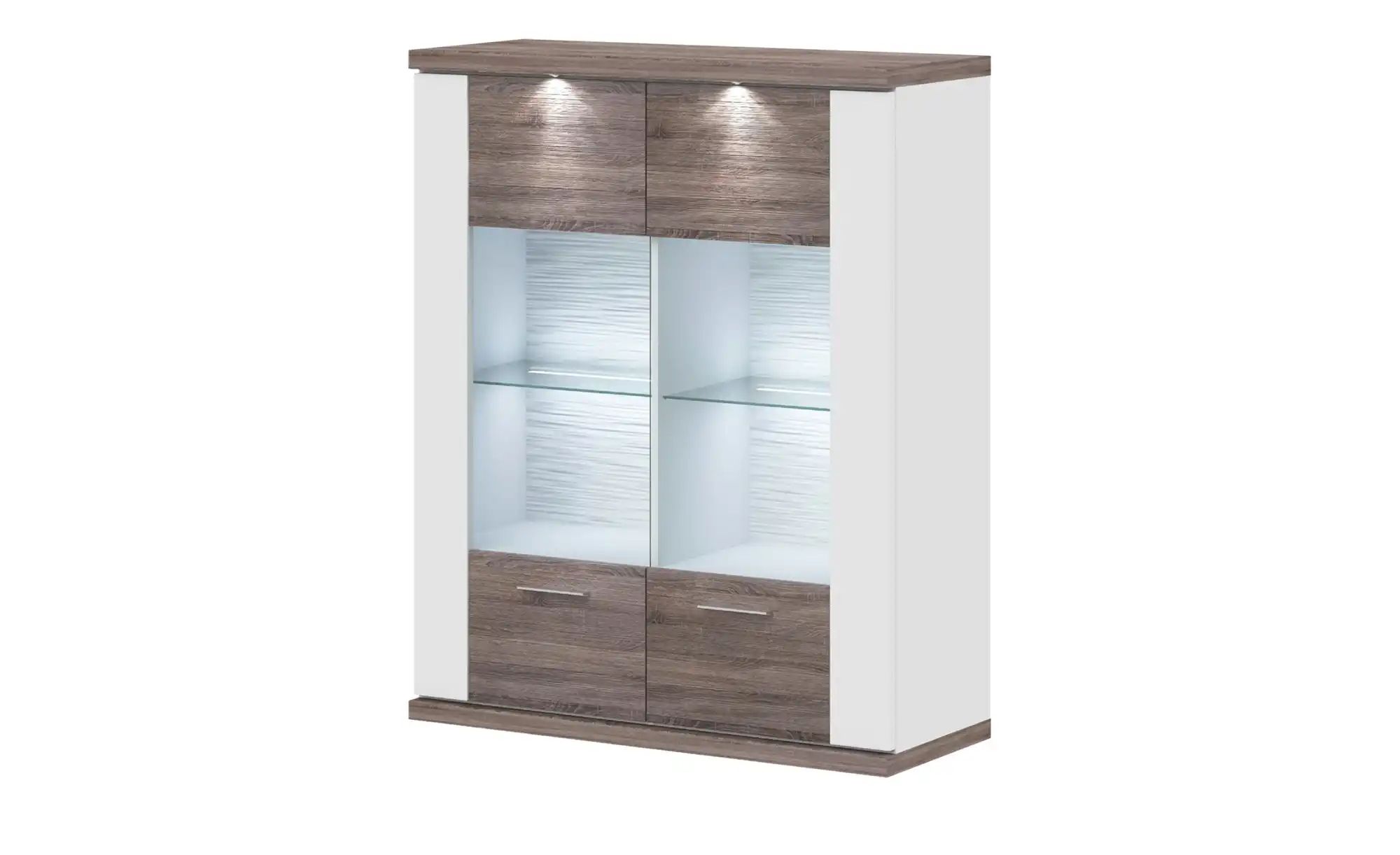 uno Hängevitrine   Titan ¦ holzfarben ¦ Maße (cm): B: 105 H: 130 T: 42 Schr günstig online kaufen