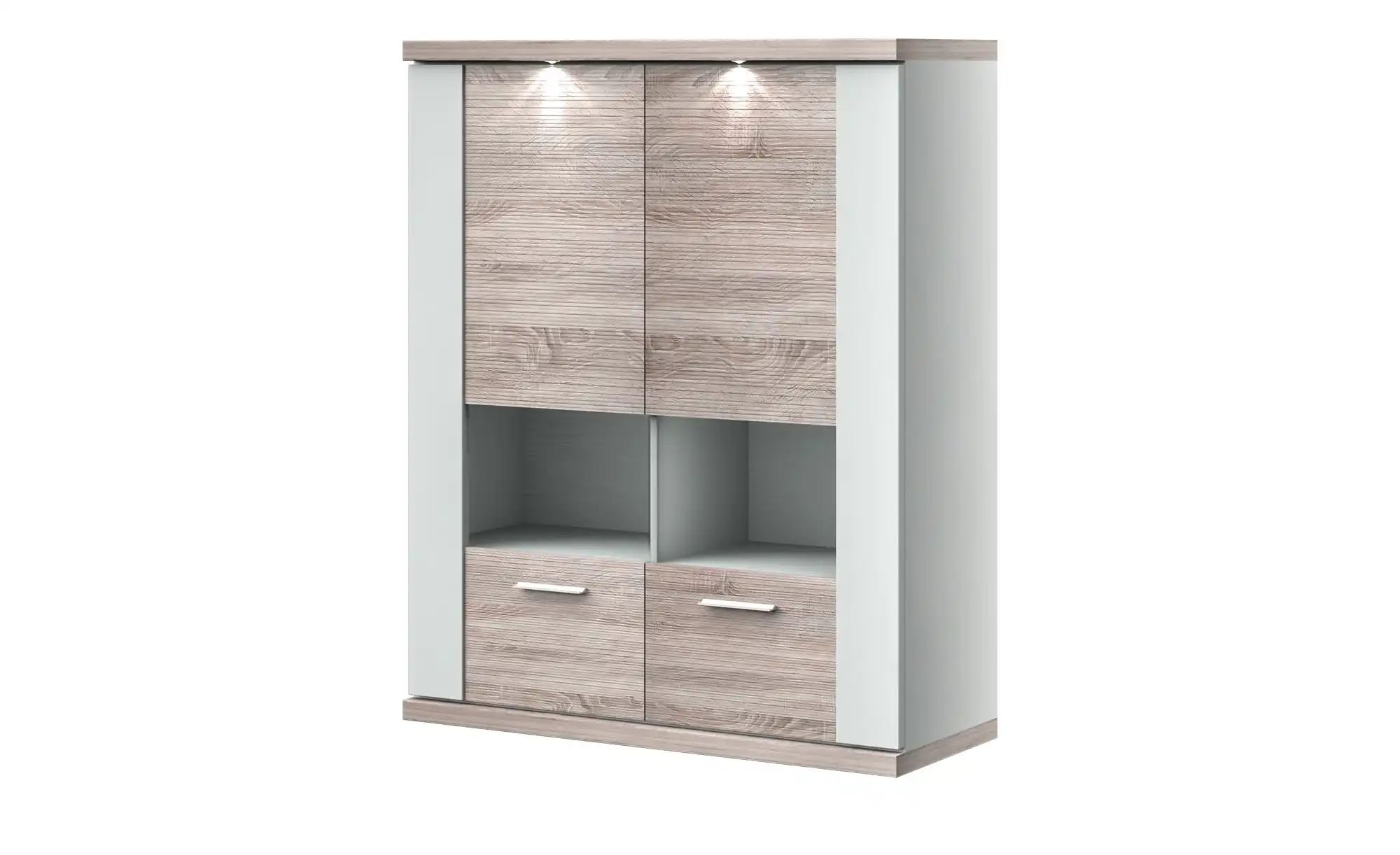 uno Hängevitrine   Titan ¦ holzfarben ¦ Maße (cm): B: 106 H: 130 T: 42 Schr günstig online kaufen