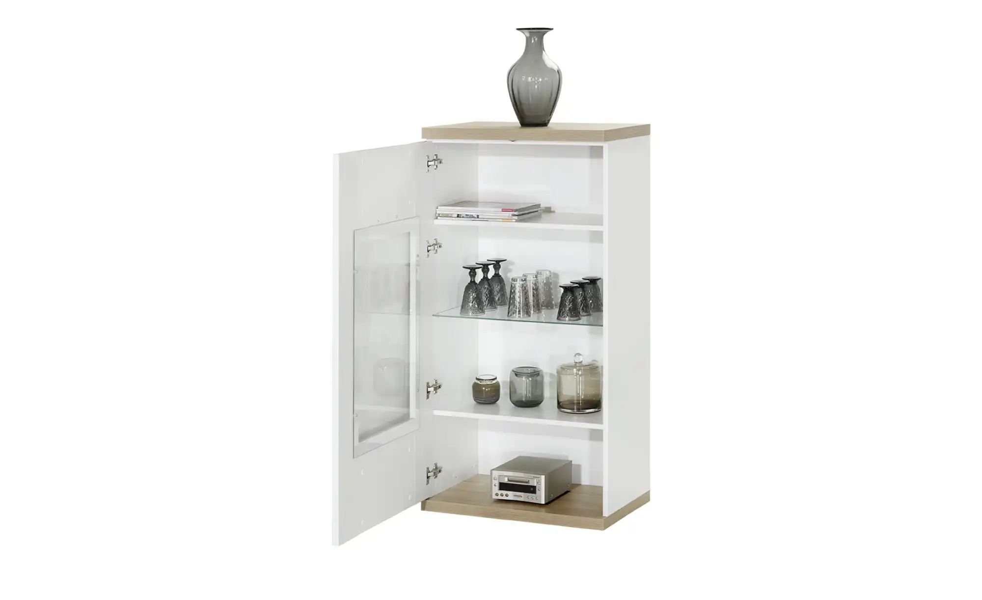 uno Vitrine   Titan ¦ holzfarben ¦ Maße (cm): B: 66 H: 131 T: 42 Schränke > günstig online kaufen