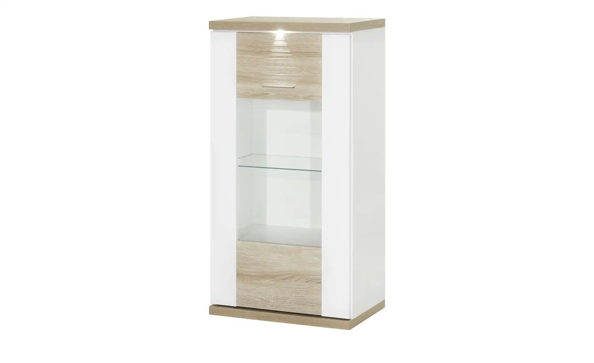 uno Vitrine   Titan ¦ holzfarben ¦ Maße (cm): B: 66 H: 131 T: 42 Schränke > günstig online kaufen