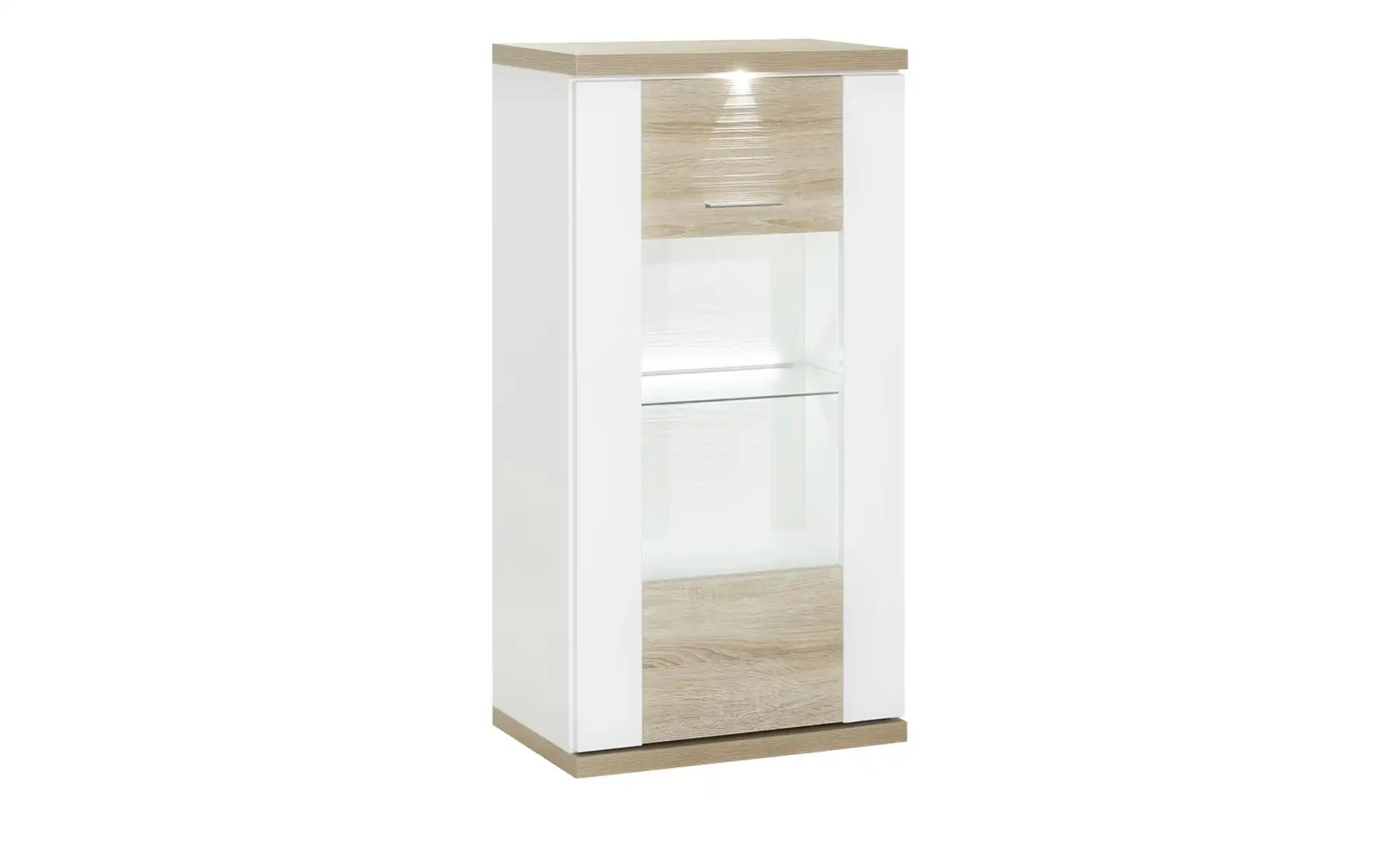 uno Vitrine   Titan ¦ holzfarben ¦ Maße (cm): B: 66 H: 131 T: 42 Schränke > günstig online kaufen