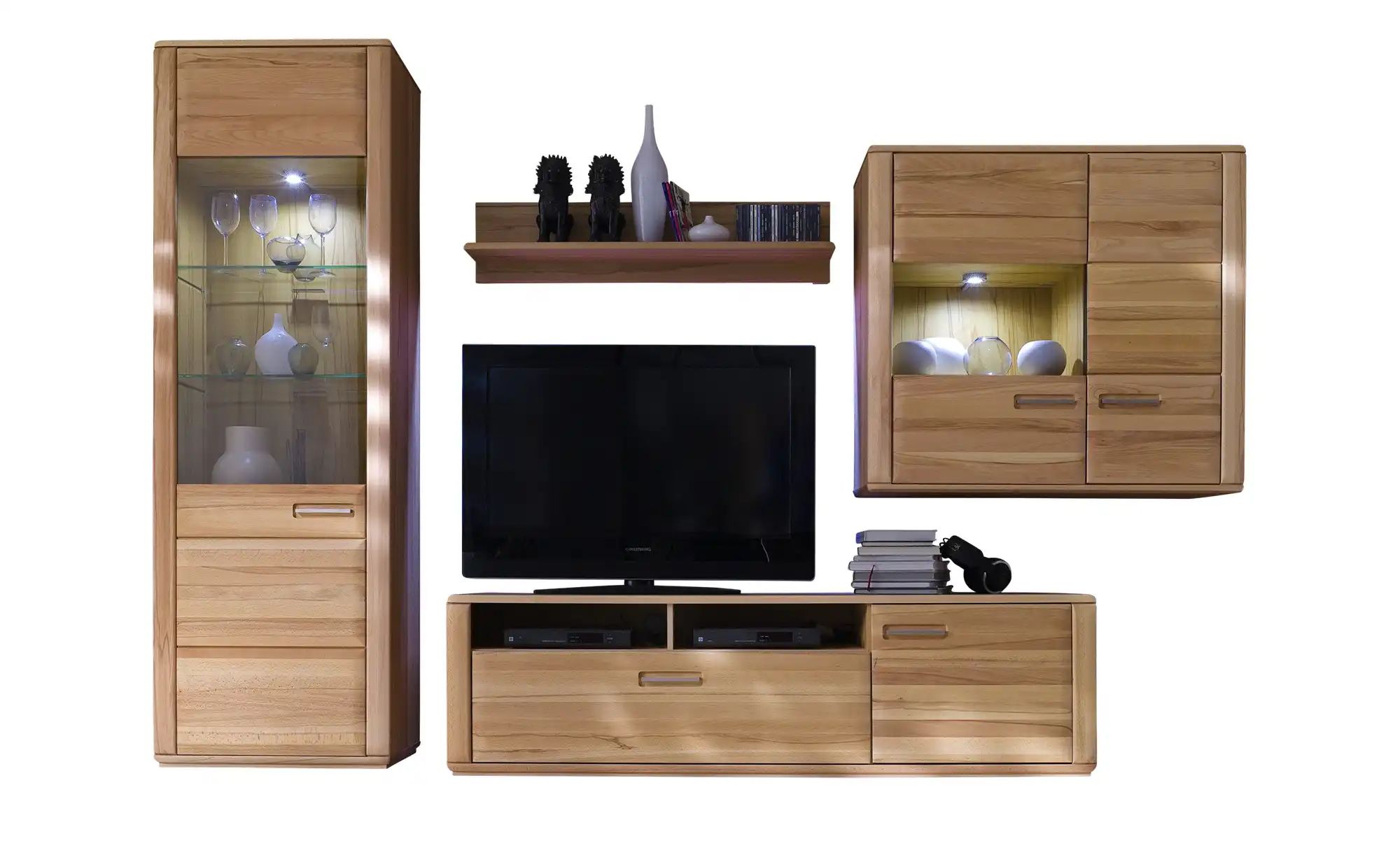Woodford Wohnwand  Dio ¦ holzfarben ¦ Maße (cm): B: 286 H: 209 T: 51.0 Komm günstig online kaufen