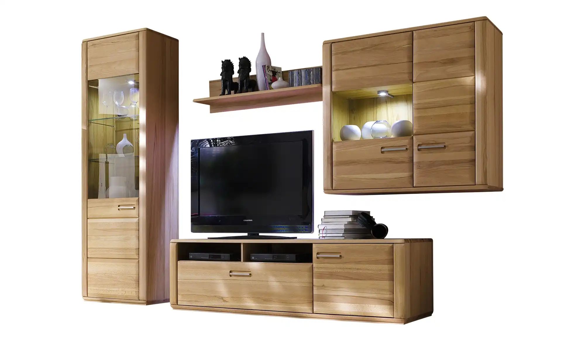Woodford Wohnwand  Dio ¦ holzfarben ¦ Maße (cm): B: 286 H: 209 T: 51.0 Komm günstig online kaufen