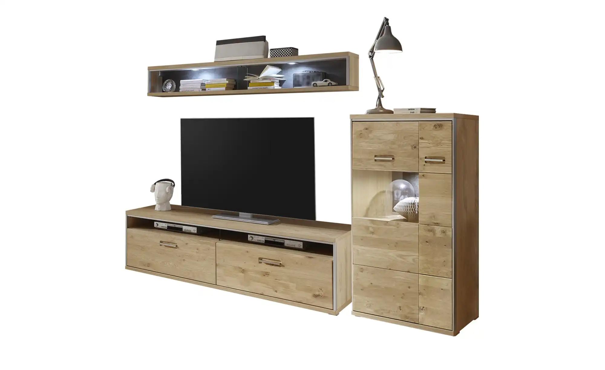 Woodford Wohnwand  Felino ¦ holzfarben ¦ Maße (cm): B: 278 H: 176 T: 52 Woh günstig online kaufen