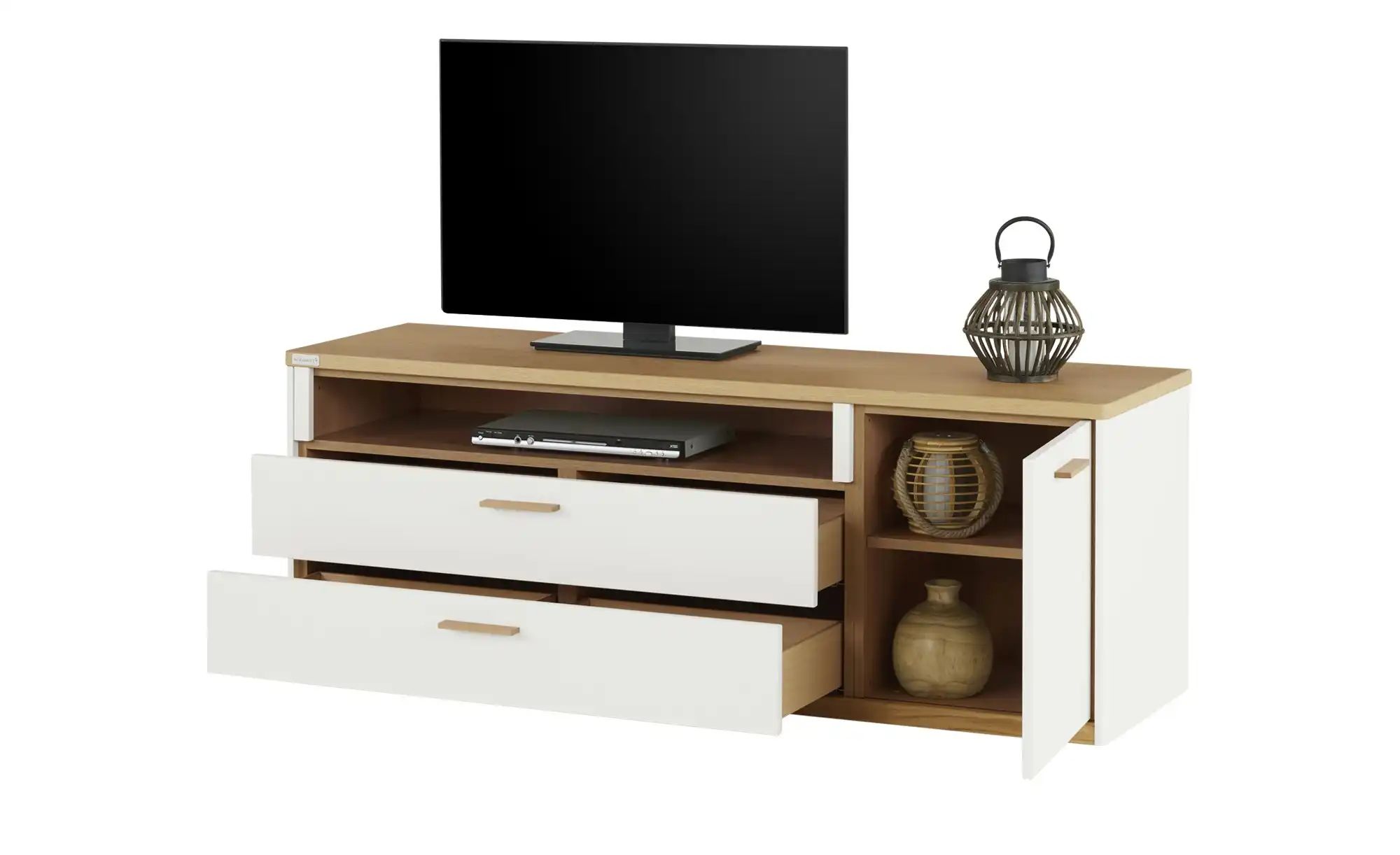 Wohnwert TV-Element  Libro Plus ¦ weiß ¦ Maße (cm): B: 166 H: 60 T: 50.0 Ko günstig online kaufen