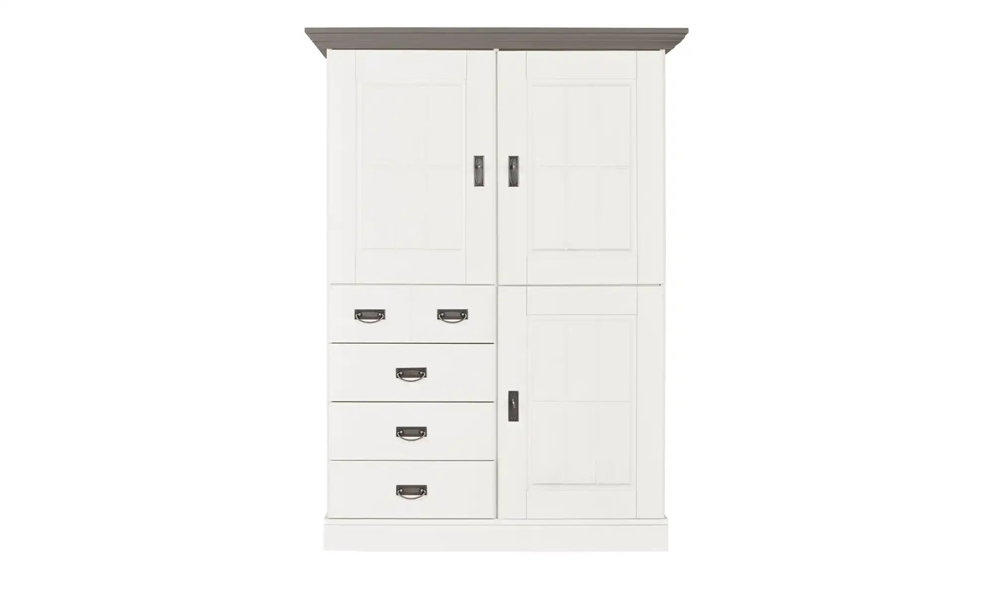 maison bleue Highboard  Florian ¦ weiß ¦ Maße (cm): B: 118,5 H: 163,5 T: 48 günstig online kaufen