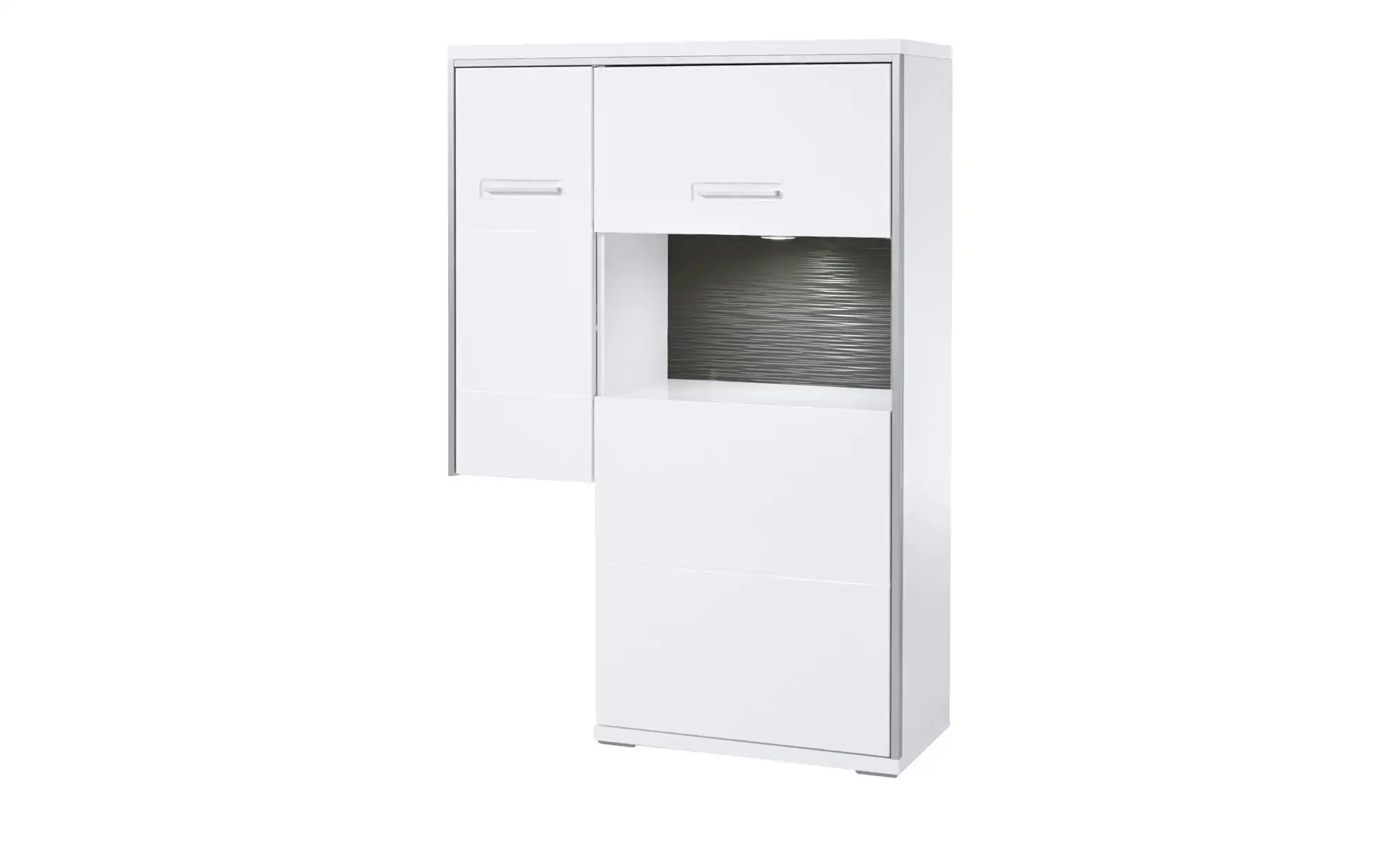 uno Anstell-Highboard  Setto ¦ weiß ¦ Maße (cm): B: 94 H: 137 T: 38.0 Kommo günstig online kaufen