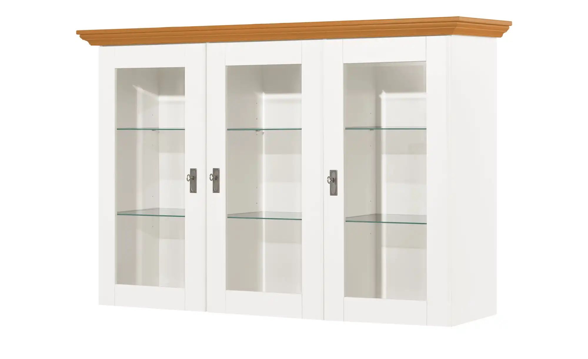maison bleue Vitrinenaufsatz für Sideboard Florian ¦ weiß ¦ Maße (cm): B: 1 günstig online kaufen