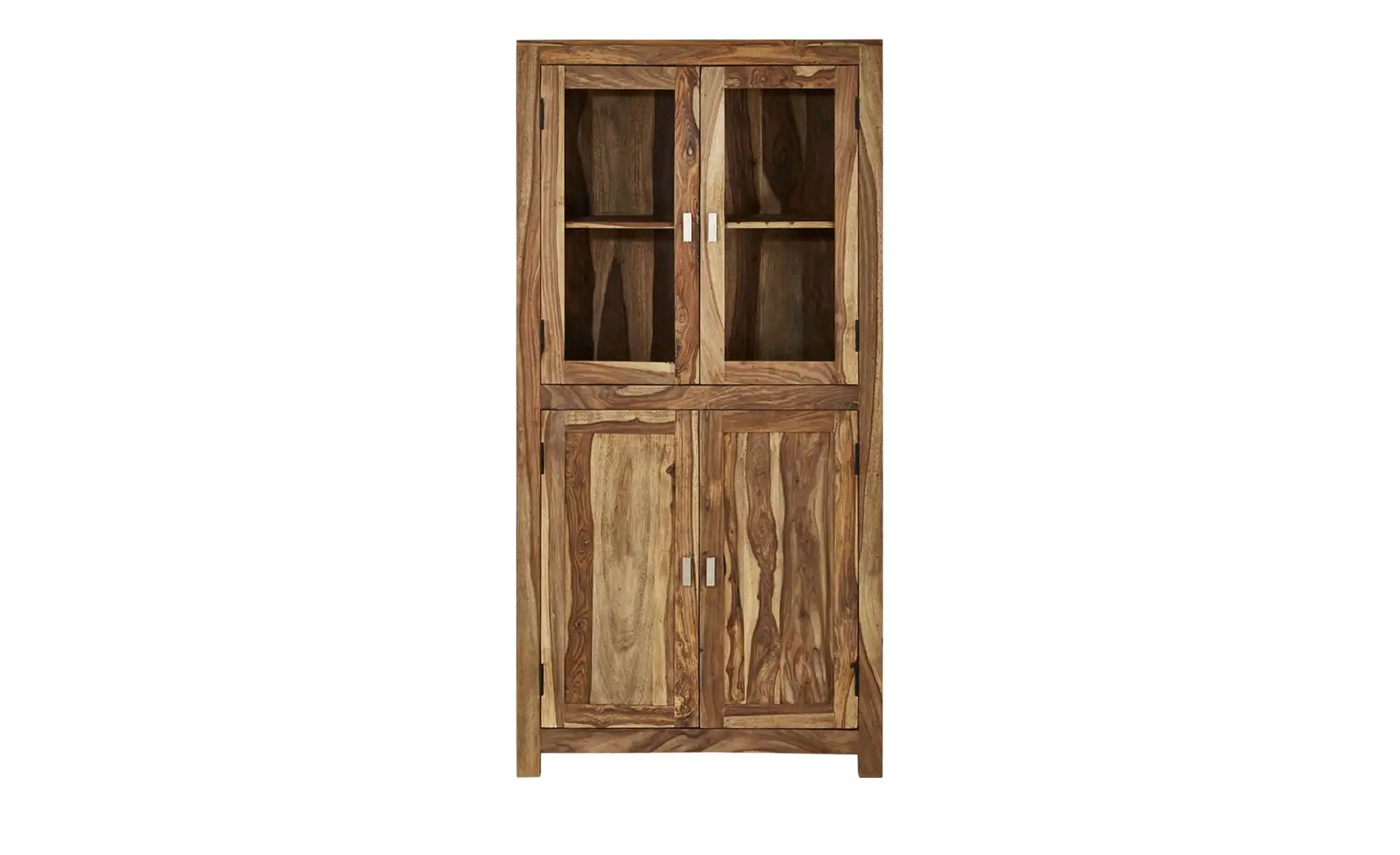 Gutmann Factory Vitrine "Inka", aus massivem Sheesham Holz, Höhe 180 cm günstig online kaufen