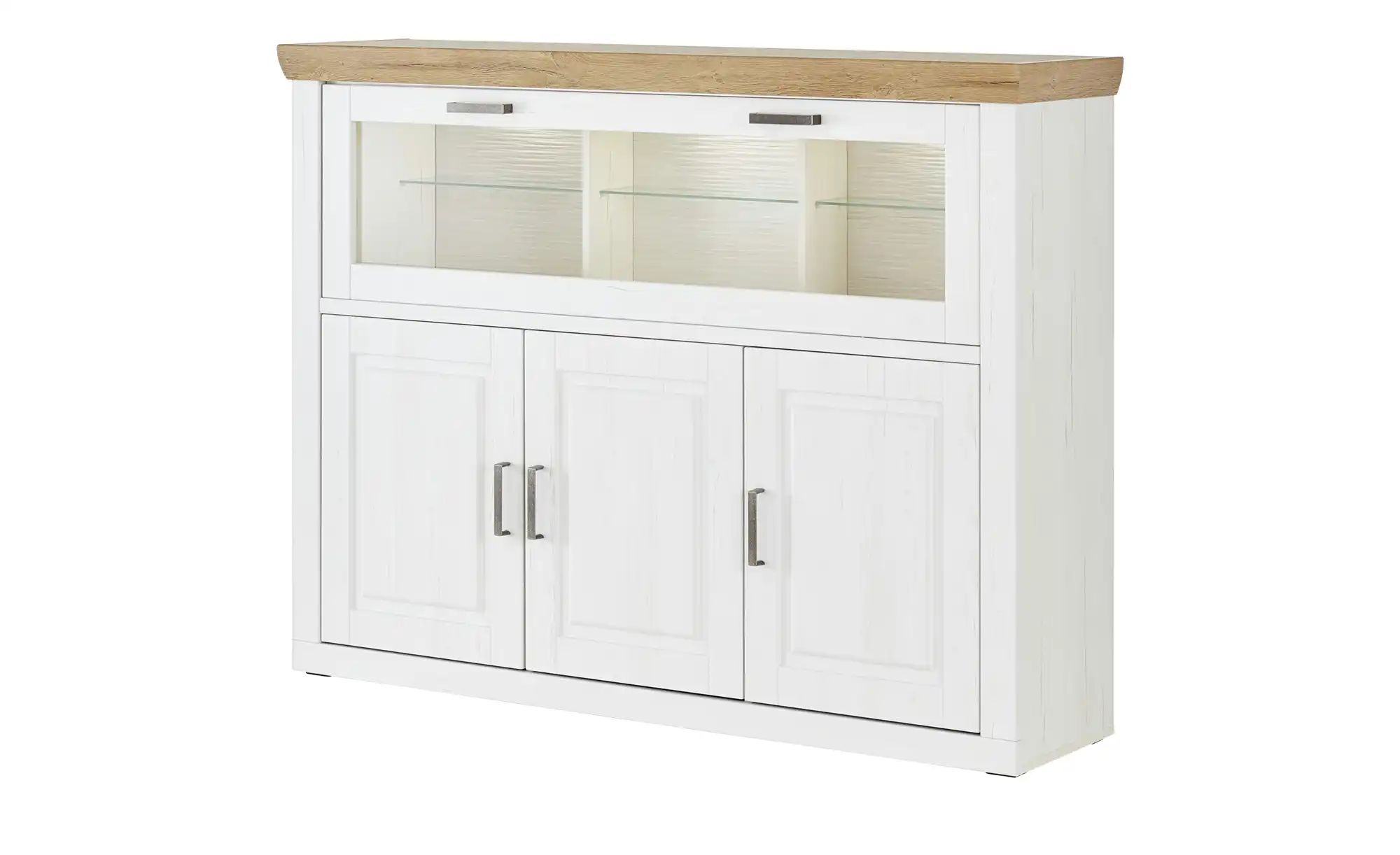 maison bleue Highboard  Xanten ¦ weiß ¦ Maße (cm): B: 163 H: 123 T: 40.0 Ko günstig online kaufen