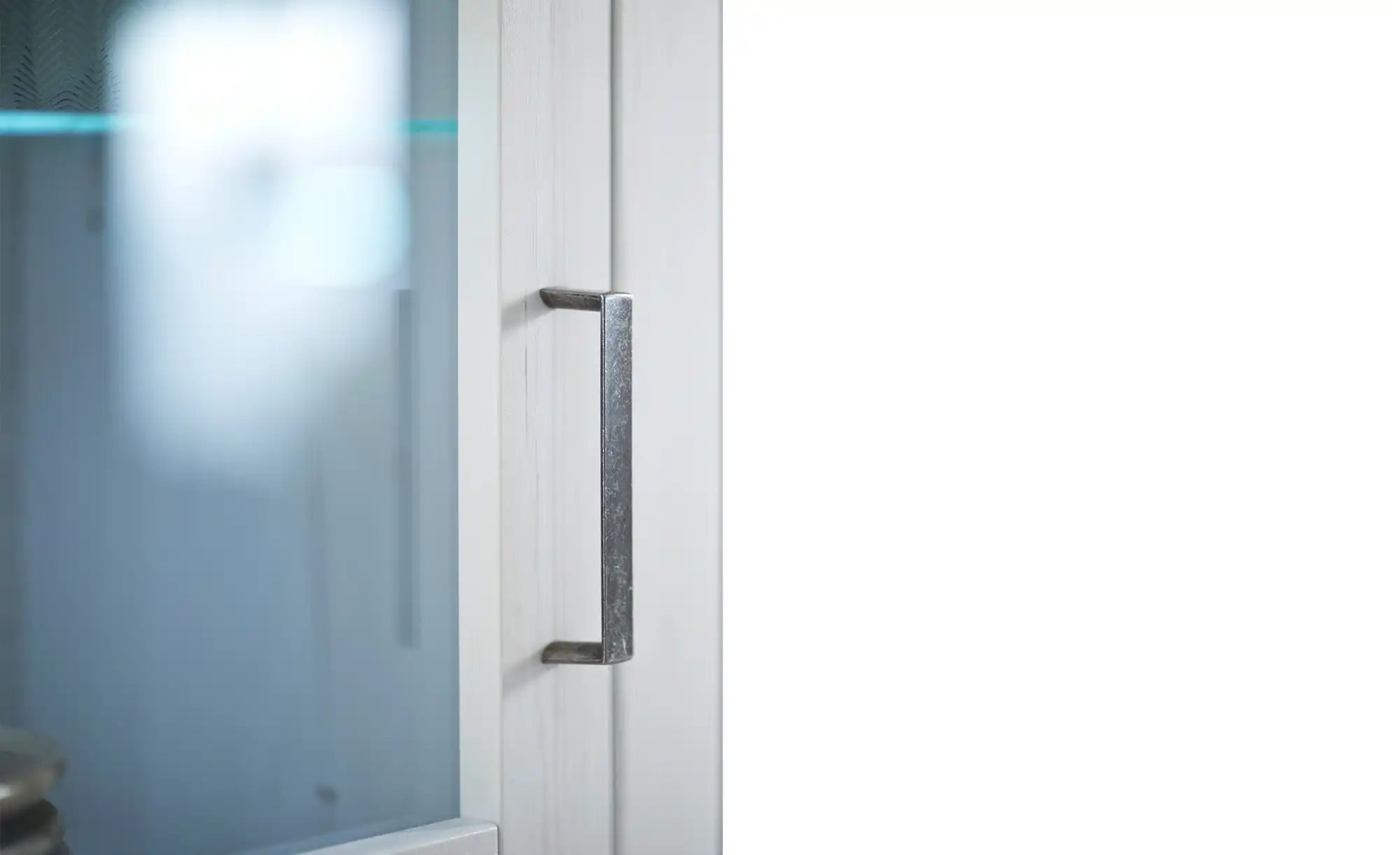 maison bleue Vitrine  Xanten ¦ weiß ¦ Maße (cm): B: 73 H: 210 T: 40.0 Schrä günstig online kaufen