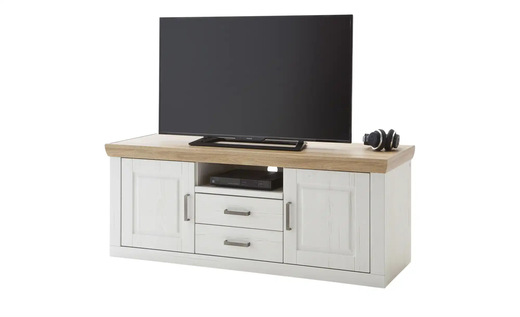 Thumbnail - maison bleue TV-Element  Xanten ¦ weiß ¦ Maße (cm): B: 158 H: 63 T: 52.0 Kommoden & Sideboards > Lowboards - Höffner