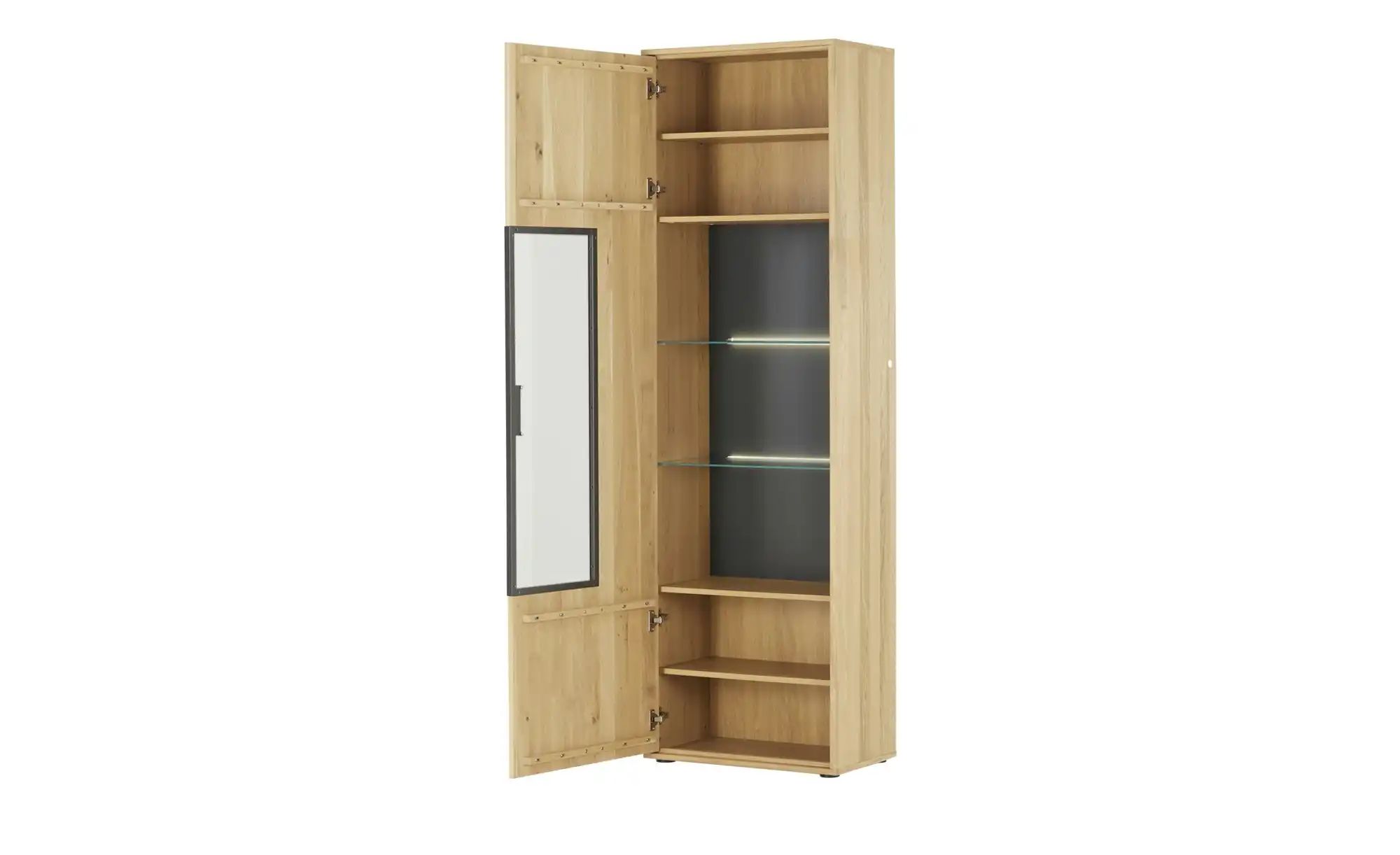 Thumbnail - Woodford Vitrine  Oakland ¦ holzfarben ¦ Maße (cm): B: 64 H: 207 T: 37.0 Schränke > Vitrinen - Höffner