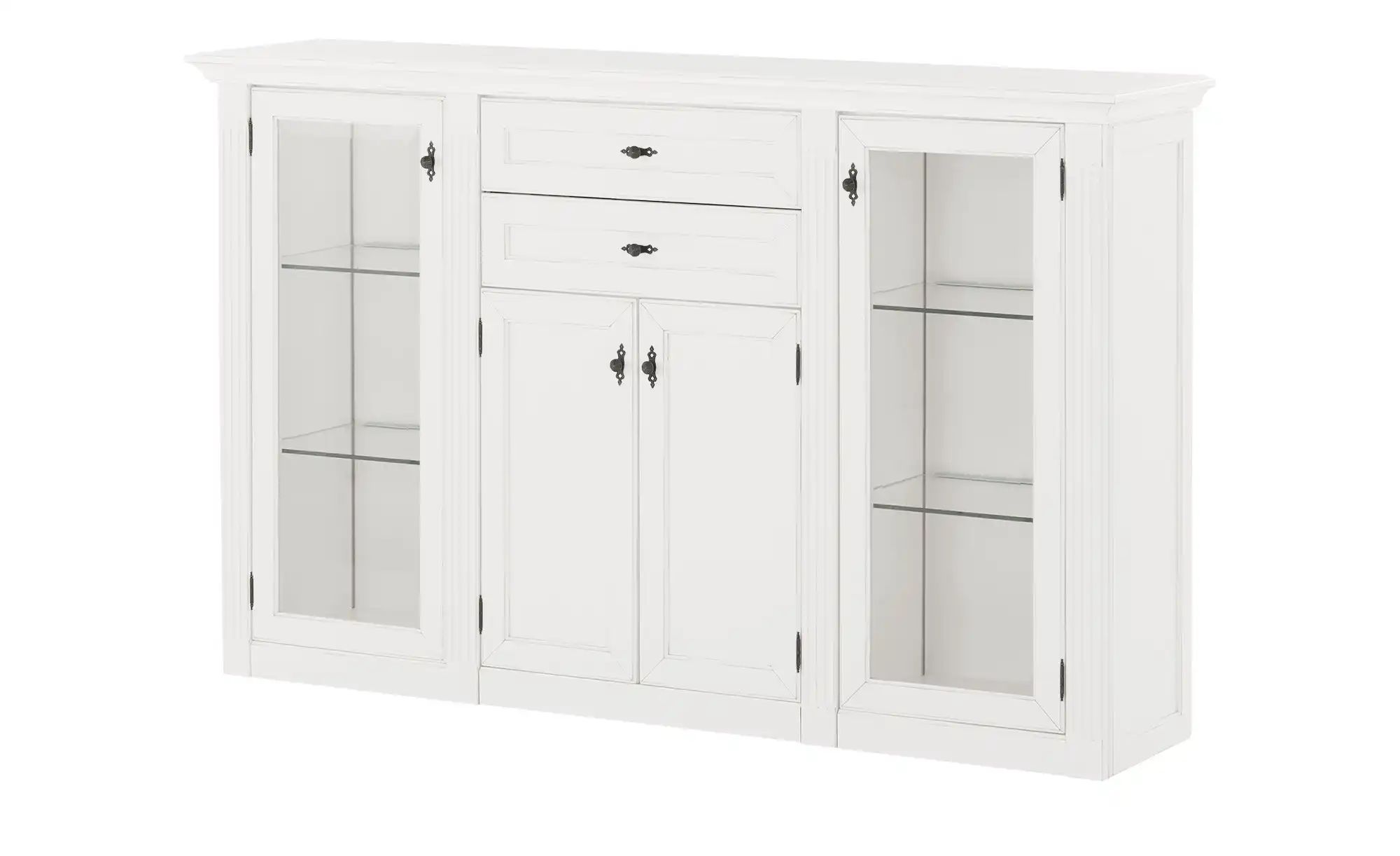 maison bleue Highboard  Petit Chalet ¦ weiß ¦ Maße (cm): B: 192 H: 119 T: 4 günstig online kaufen