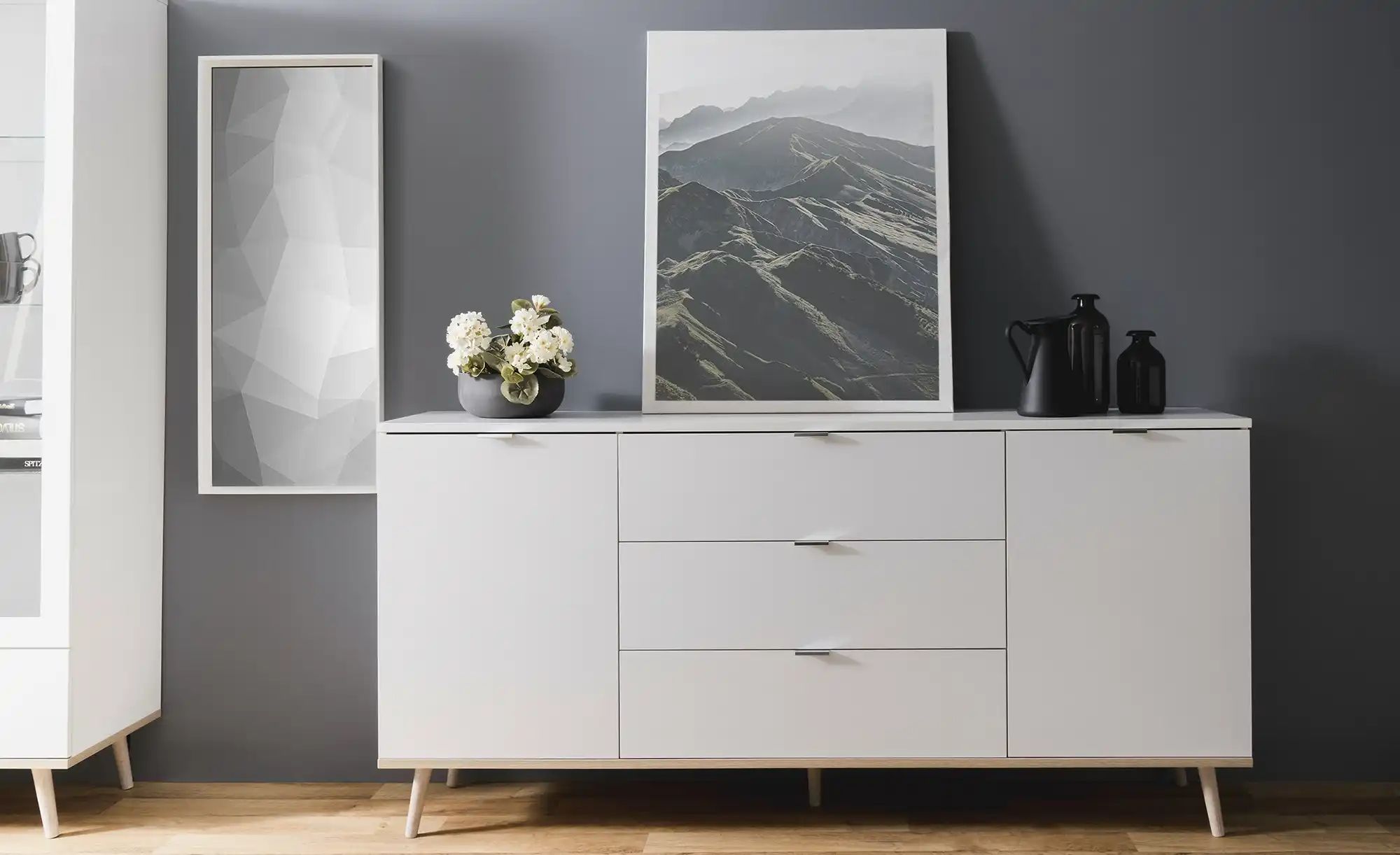Sideboard  Gallese ¦ weiß ¦ Maße (cm): B: 180 H: 87 T: 40.0 Kommoden & Side günstig online kaufen