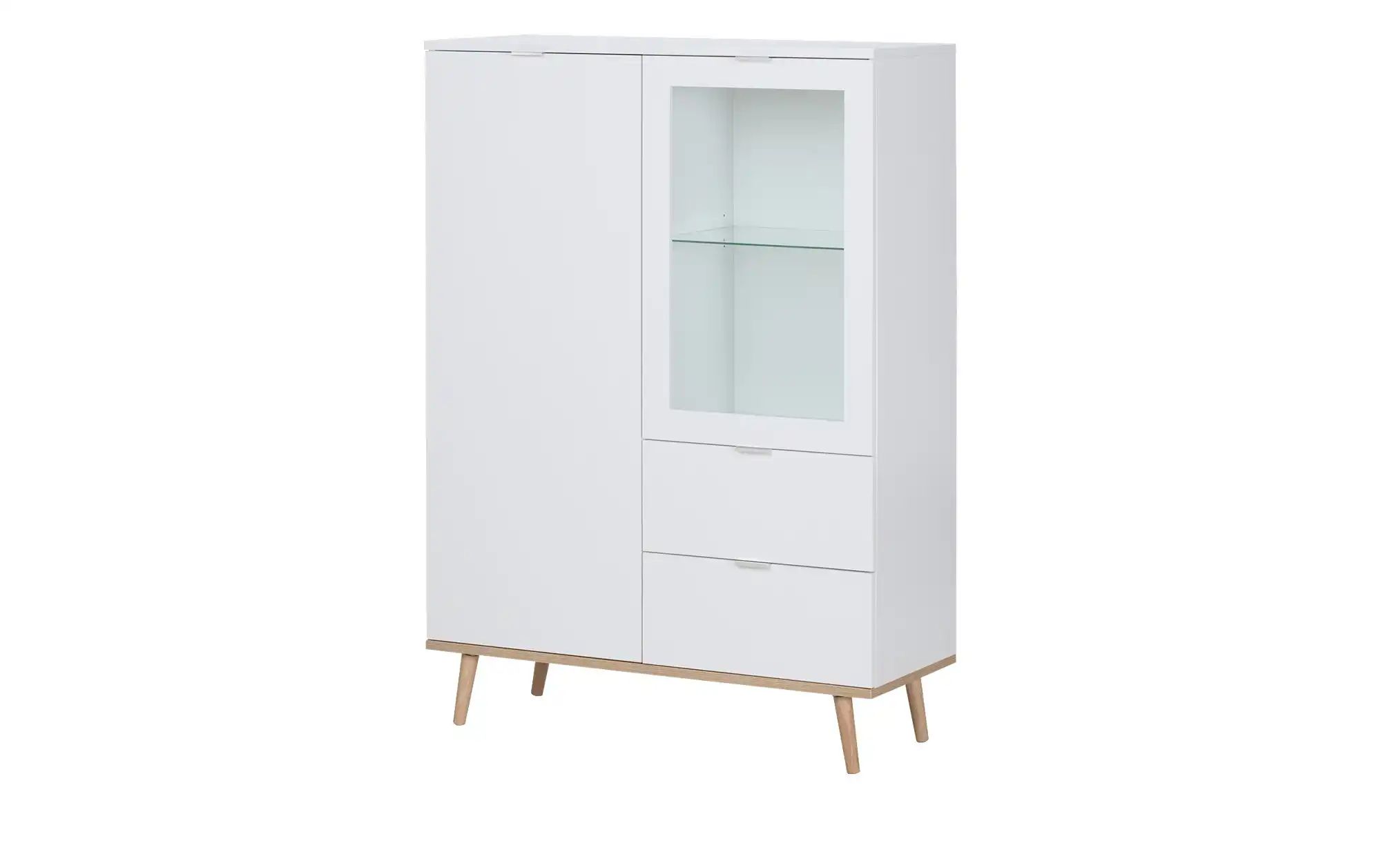 Highboard GOETEBORG 53 von Finori Weiß / Sonoma Eiche günstig online kaufen