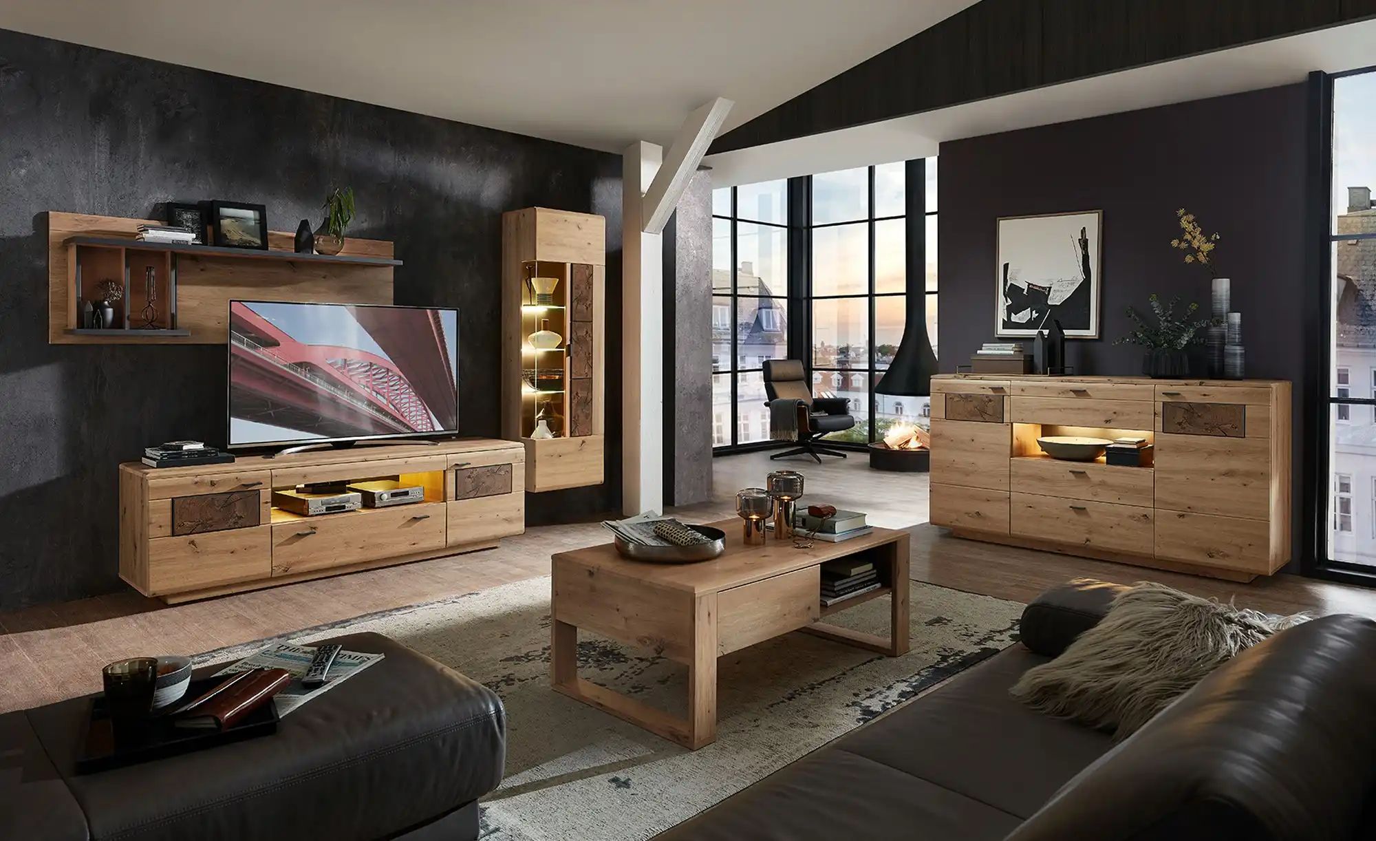 Thumbnail - uno Sideboard  Madera II ¦ holzfarben ¦ Maße (cm): B: 175 H: 98 T: 47.0 Kommoden & Sideboards > Sideboards - Höffner