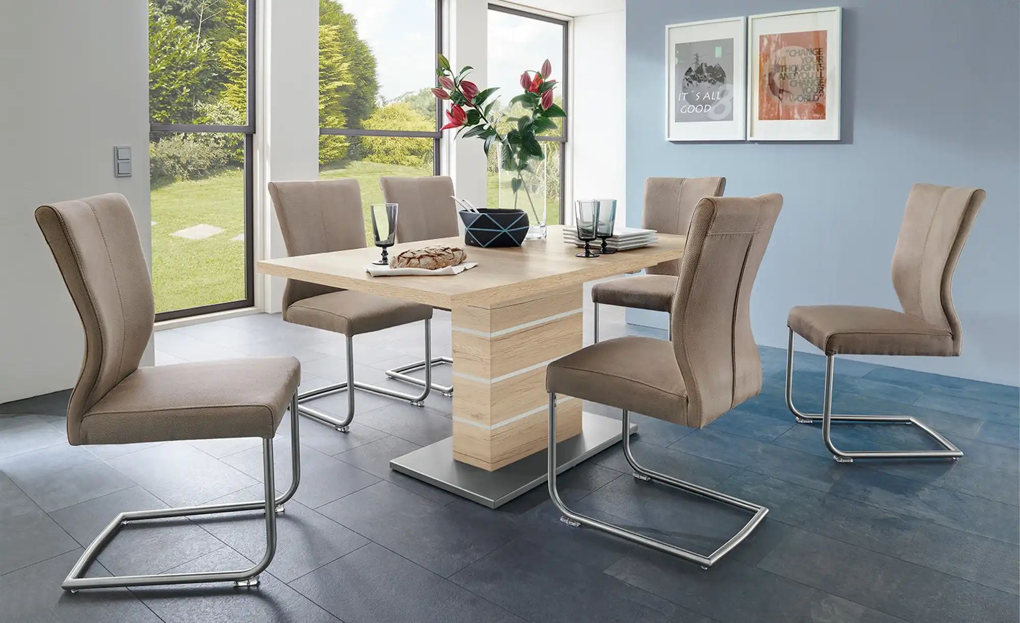 Thumbnail - Säulentisch ausziehbar Dekora ¦ holzfarben ¦ Maße (cm): B: 90 H: 77 Tische > Esstische > Esstische ausziehbar - Höffner