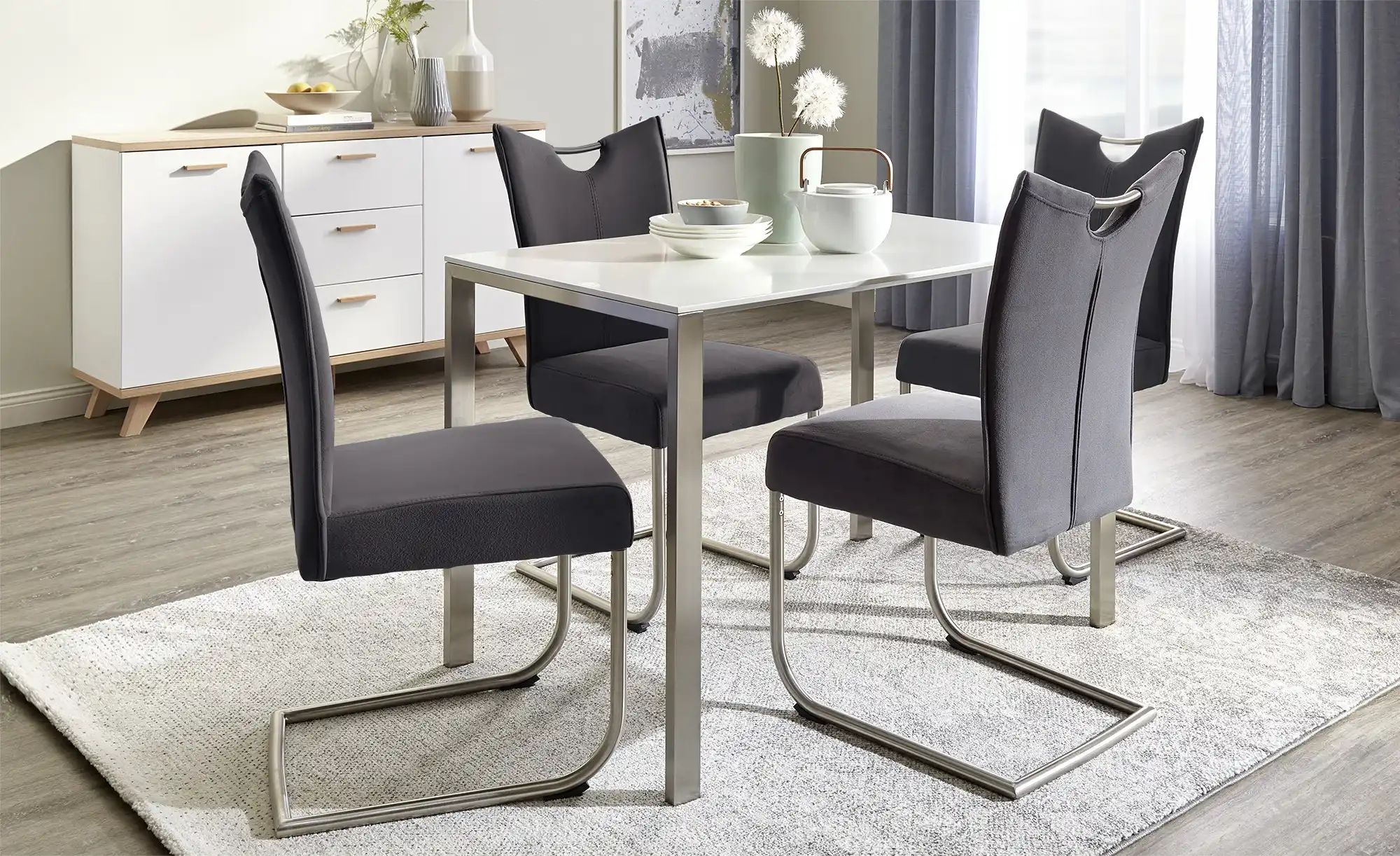 Thumbnail - uno Esstisch Theo ¦ weiß ¦ Maße (cm): B: 70 H: 75,3 Tische > Esstische > Esstische eckig - Höffner