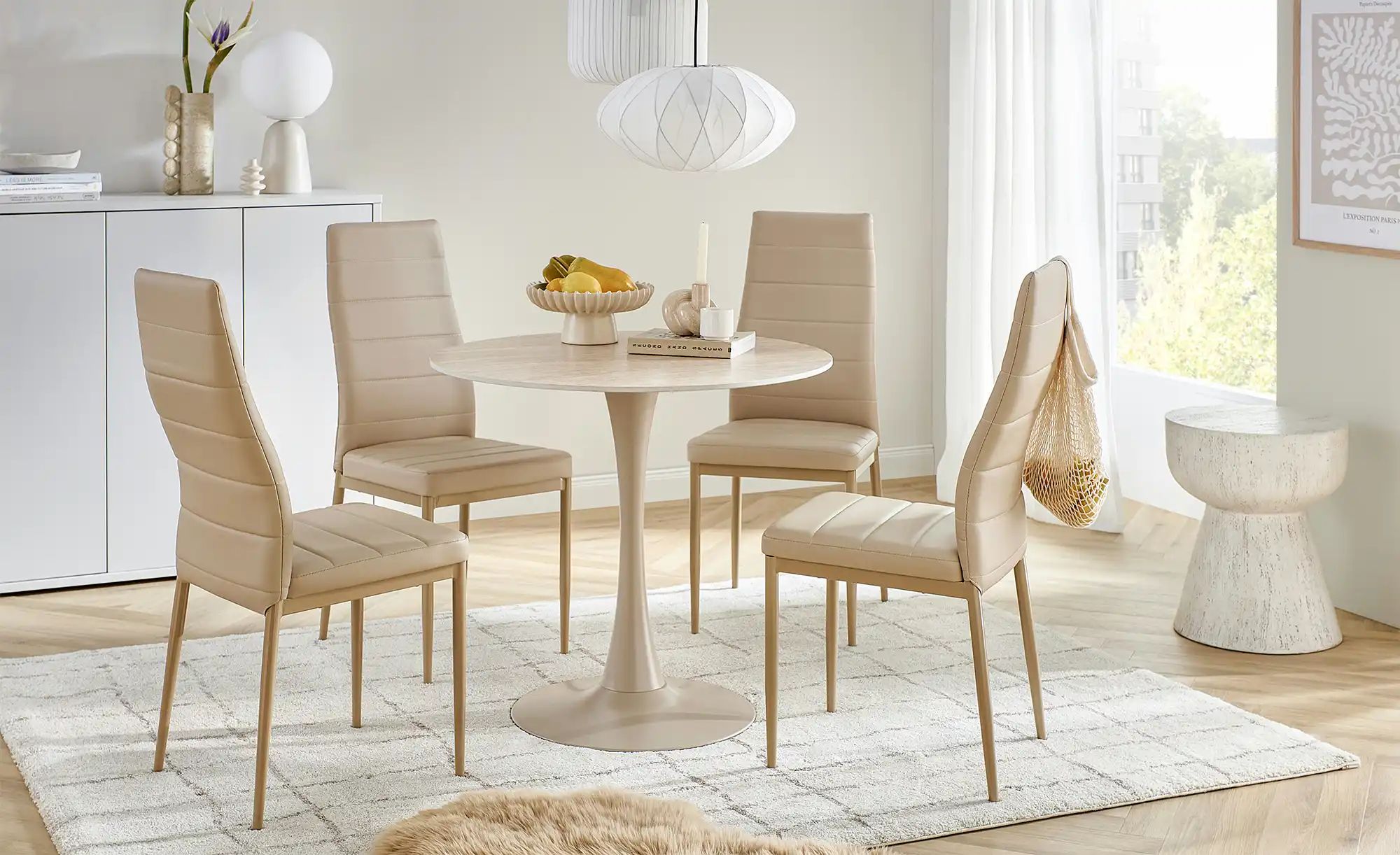Stuhl  Nick ¦ creme ¦ Maße (cm): B: 40 H: 98 T: 50.5 Stühle > Küchenstühle günstig online kaufen