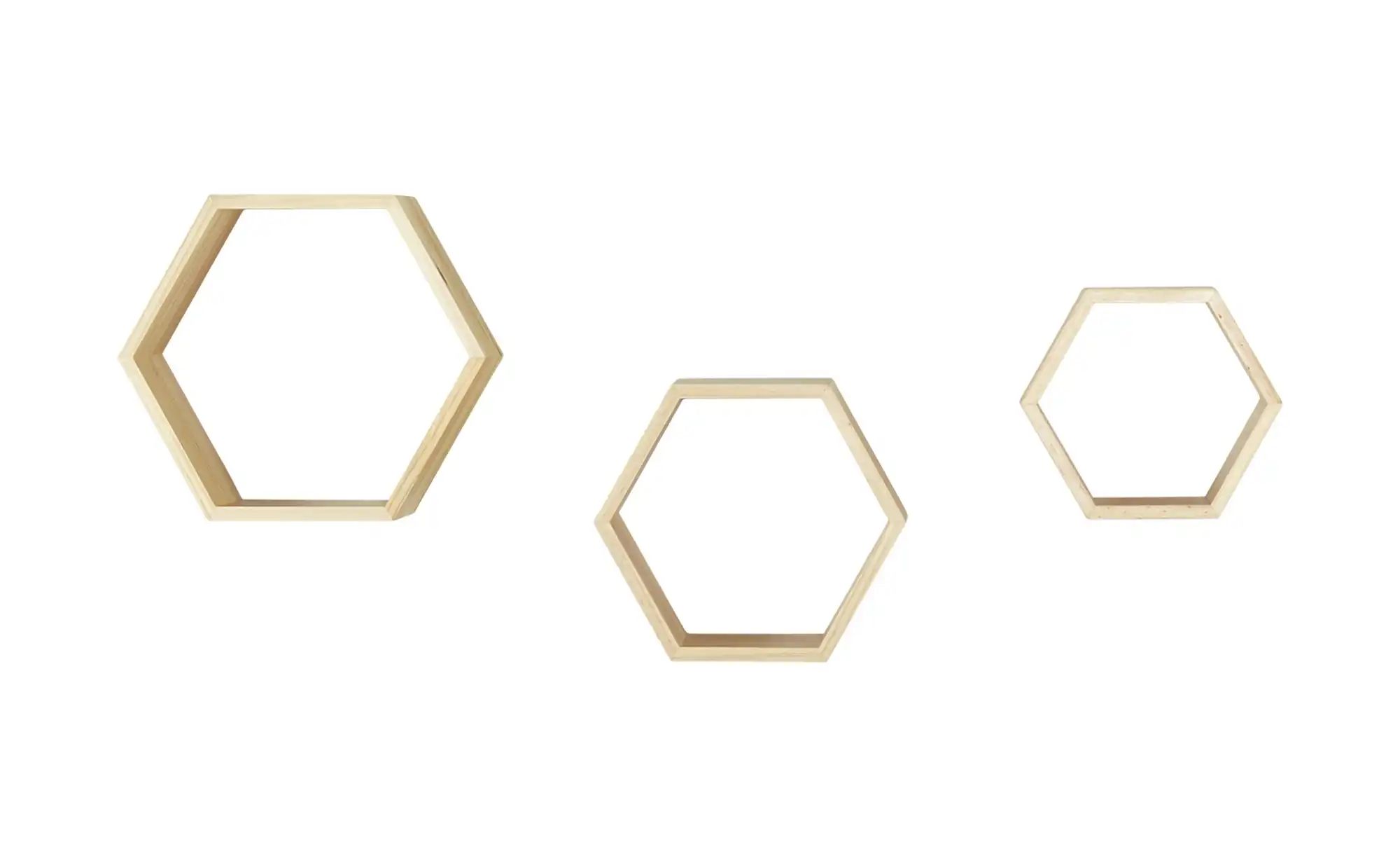 Thumbnail - Wandregal 3er-Set Finate ¦ holzfarben ¦ Maße (cm): B: 30 H: 26 T: 12.0 Regale > Regalsets - Höffner