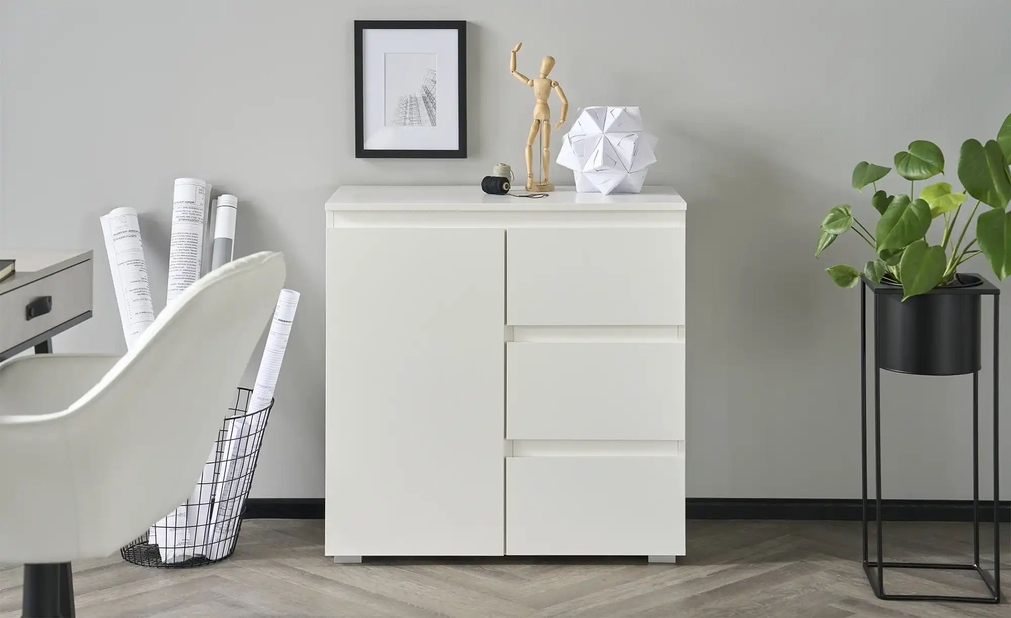 smart Kommode  BEN ¦ weiß ¦ Maße (cm): B: 80 H: 80 T: 40.0 Kommoden & Sideb günstig online kaufen