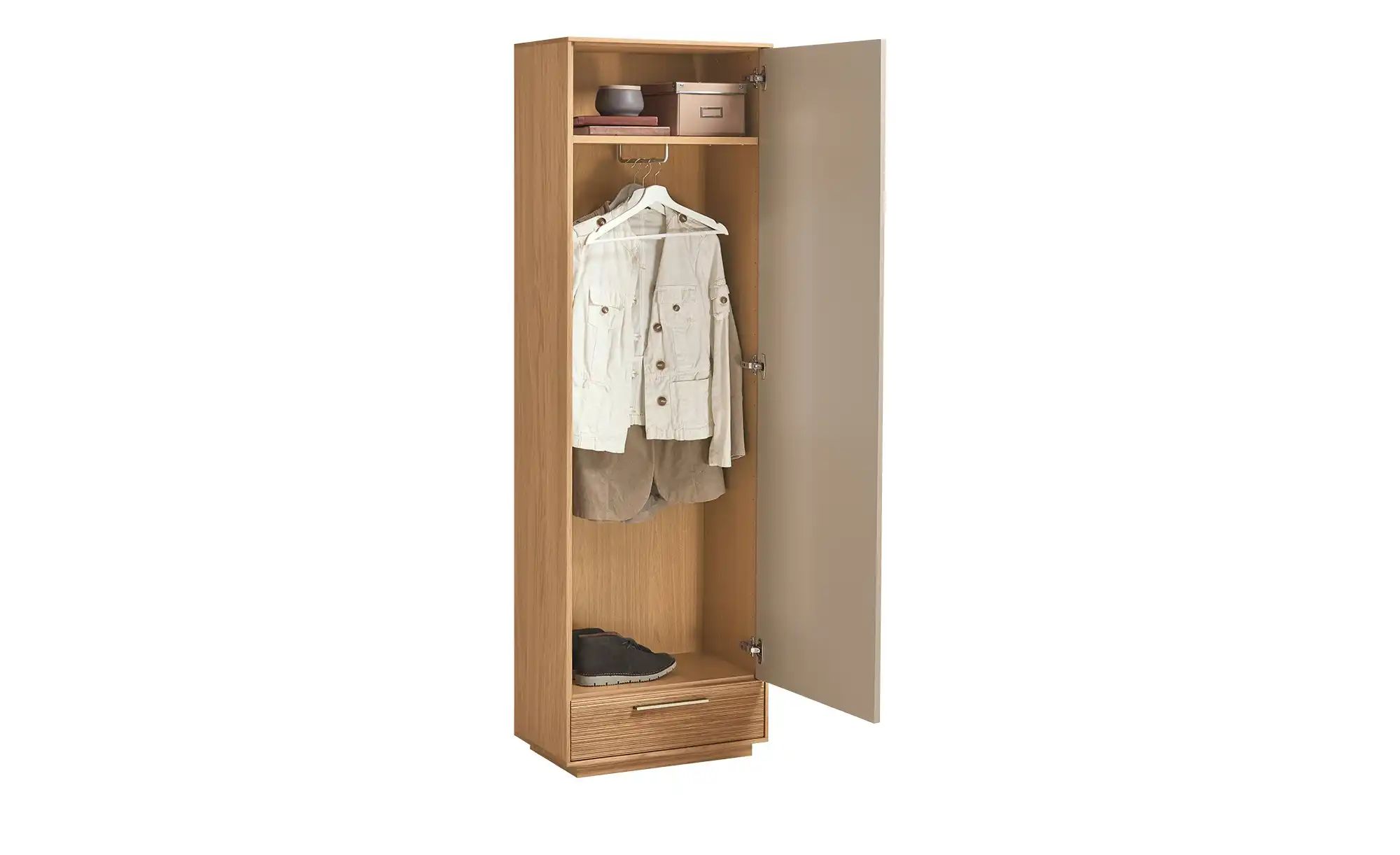 Dielenschrank  Longo ¦ beige ¦ Maße (cm): B: 60 H: 193 T: 37 Schränke > Die günstig online kaufen