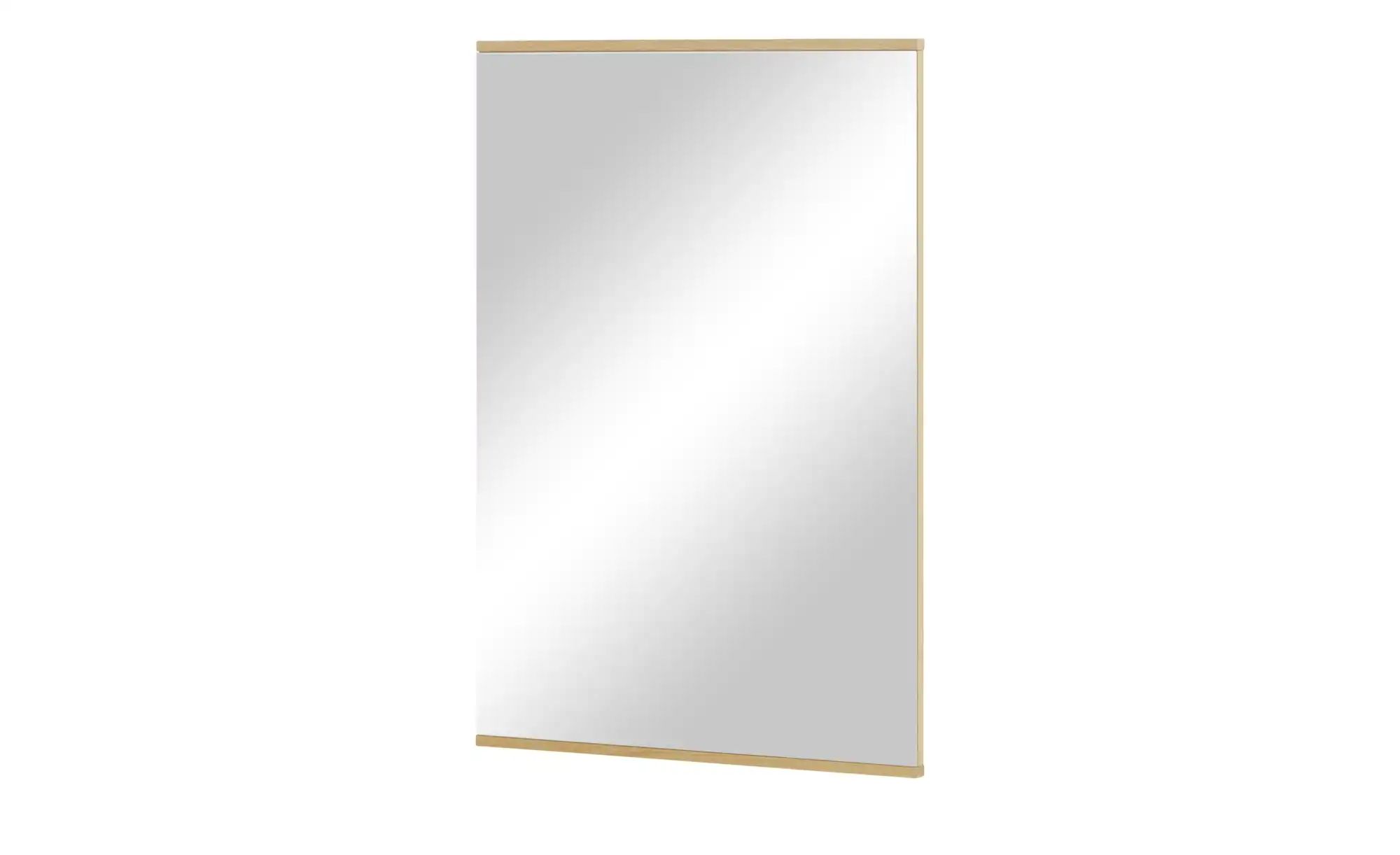 Spiegel 56 x 82 cm Longo ¦ holzfarben ¦ Glas,Aluminium,Holz ¦ Maße (cm): B: günstig online kaufen