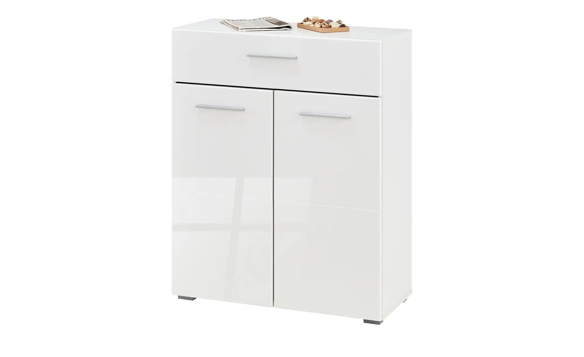 Thumbnail - Schuhschrank  Bassano ¦ weiß ¦ Maße (cm): B: 79 H: 97,5 T: 35.0 Garderoben & Kleiderstangen > Garderoben Schuhschränke -...