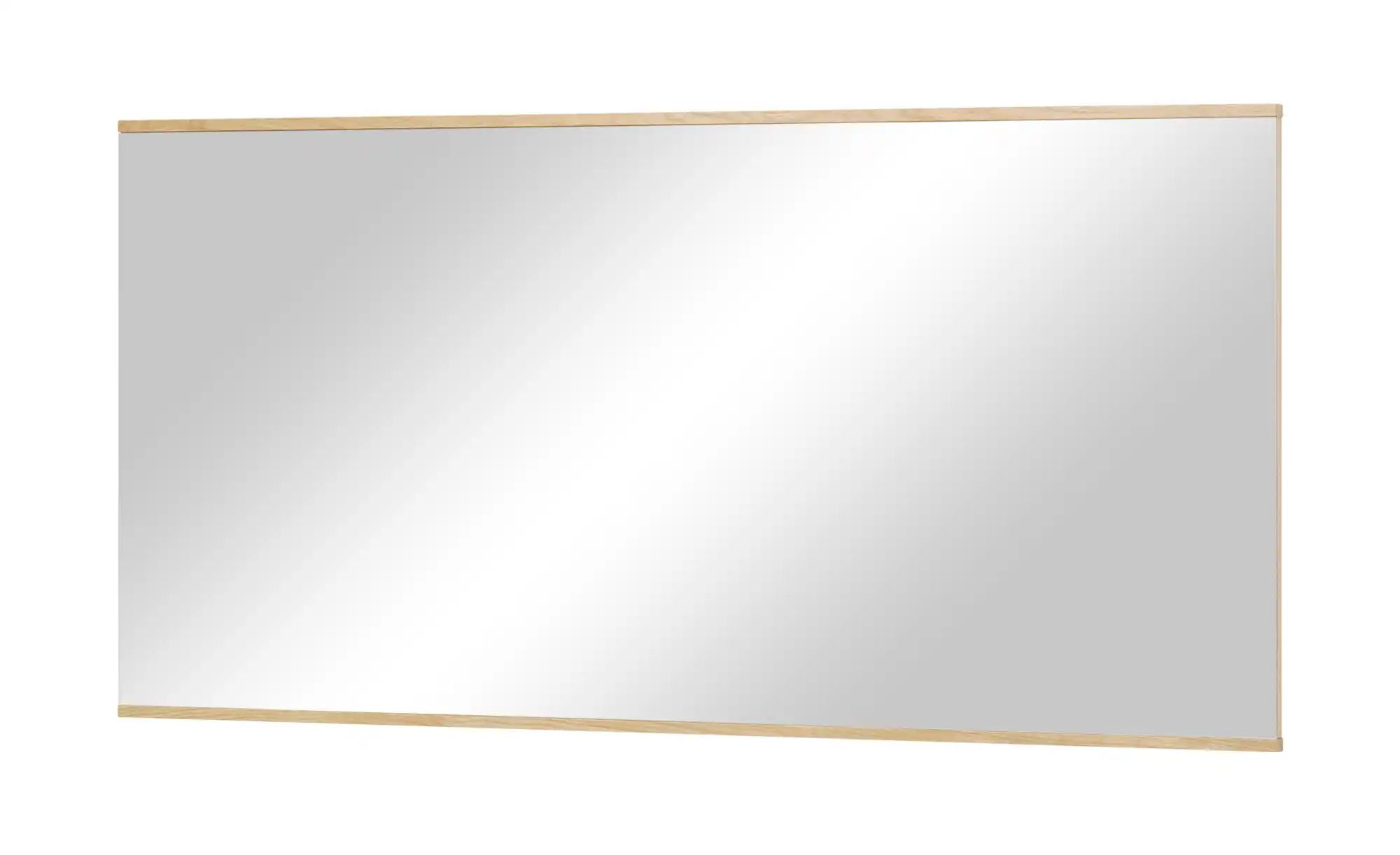 Spiegel 123 x 61 cm Longo ¦ holzfarben ¦ Glas,Aluminium,Holzwerkstoff,Massivholz ¦ Maße (cm): B: 123 H: 61 T: 2.5 Garderoben & Kleiderstangen > Garderoben Spiegel - Höffner