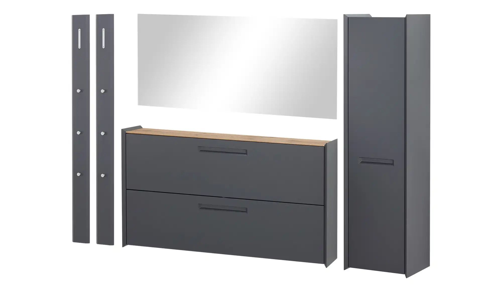 Wohnwert Garderobenpaneel  Azzura ¦ grau ¦ MDF-Platte ¦ Maße (cm): B: 14 H: günstig online kaufen