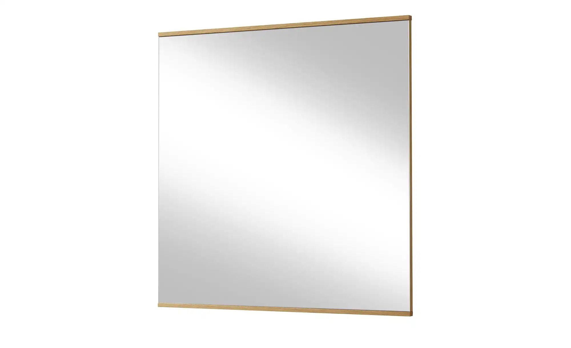 Spiegel 82 x 82 cm Longo ¦ holzfarben ¦ Glas,Aluminium,Holz ¦ Maße (cm): B: günstig online kaufen
