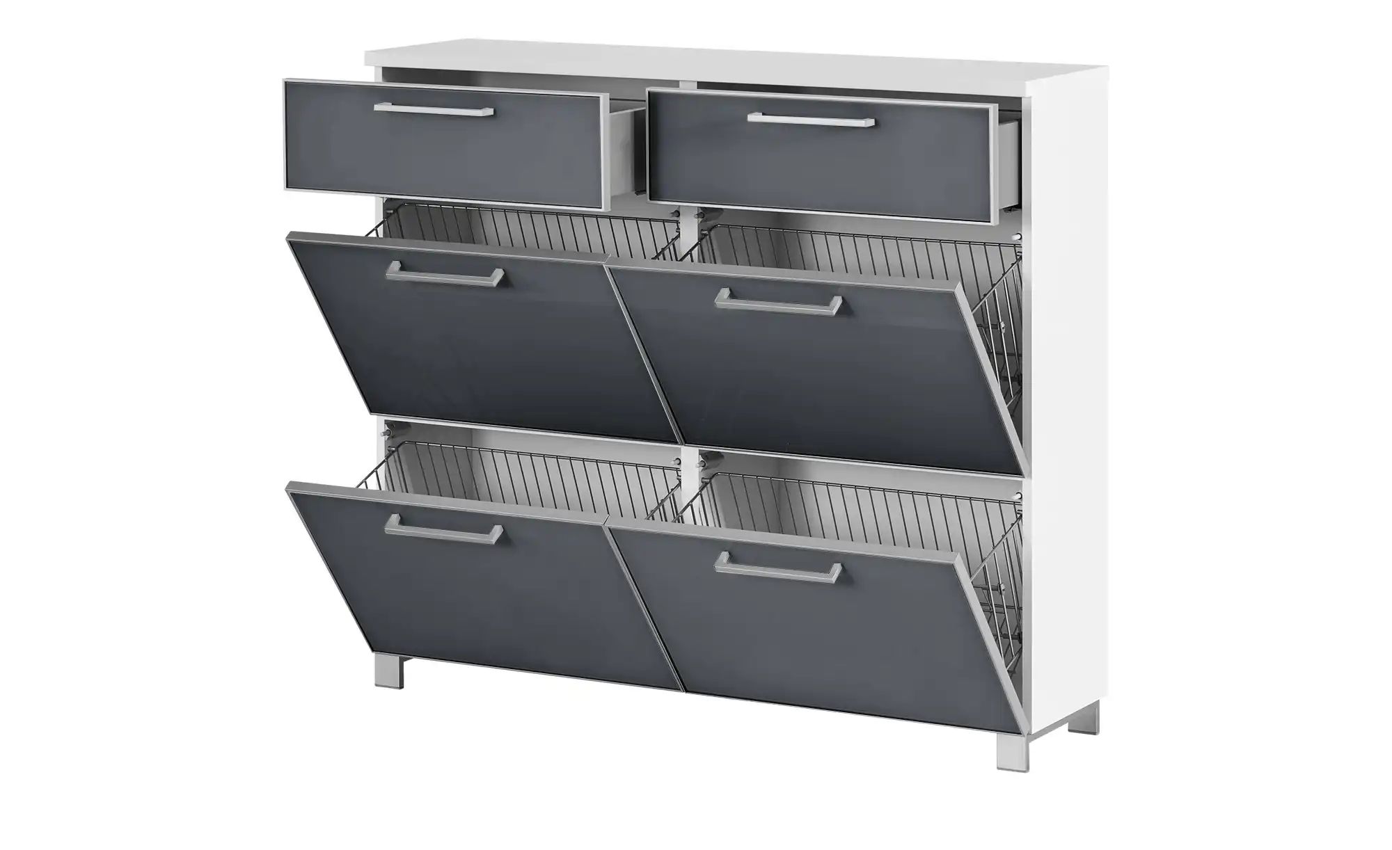 Schuhschrank  Duna ¦ grau ¦ Maße (cm): B: 121 H: 108 T: 31.0 Garderoben & K günstig online kaufen