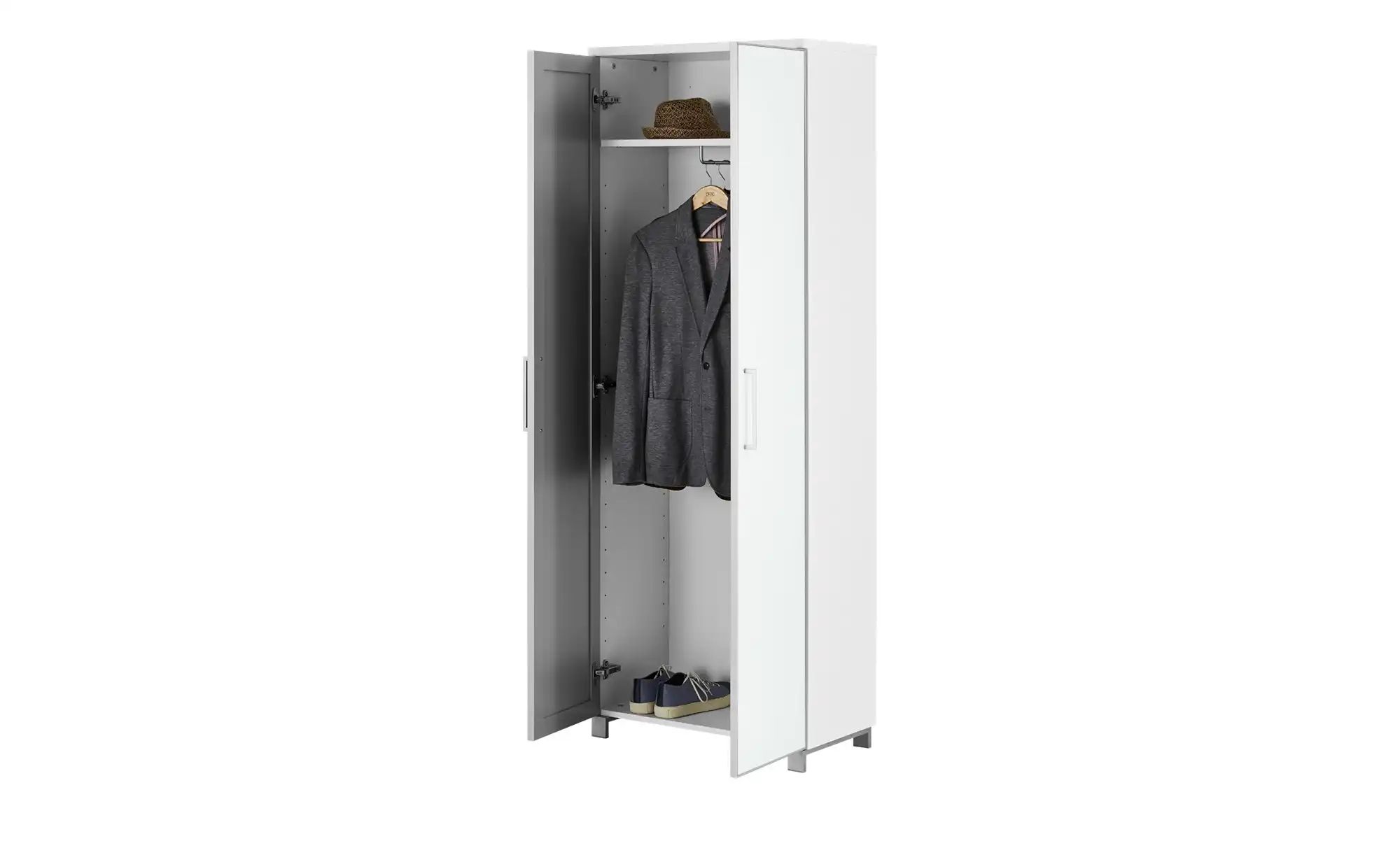 Dielenschrank  Duna ¦ weiß ¦ Maße (cm): B: 71 H: 193 T: 37.0 Schränke > Die günstig online kaufen