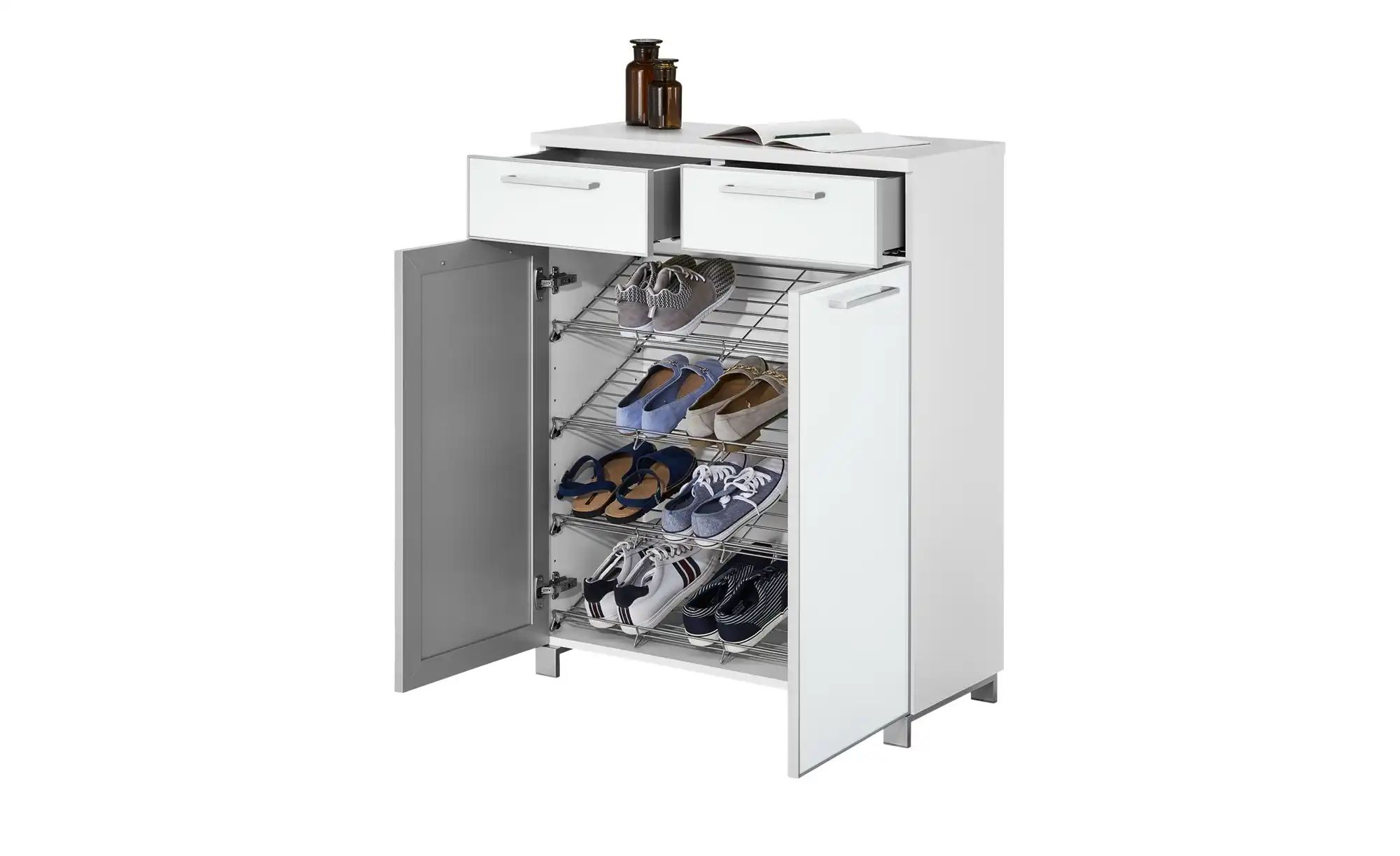 Thumbnail - Schuhschrank  Duna ¦ weiß ¦ Maße (cm): B: 84 H: 108 T: 37.0 Garderoben & Kleiderstangen > Garderoben Schuhschränke - Höf...