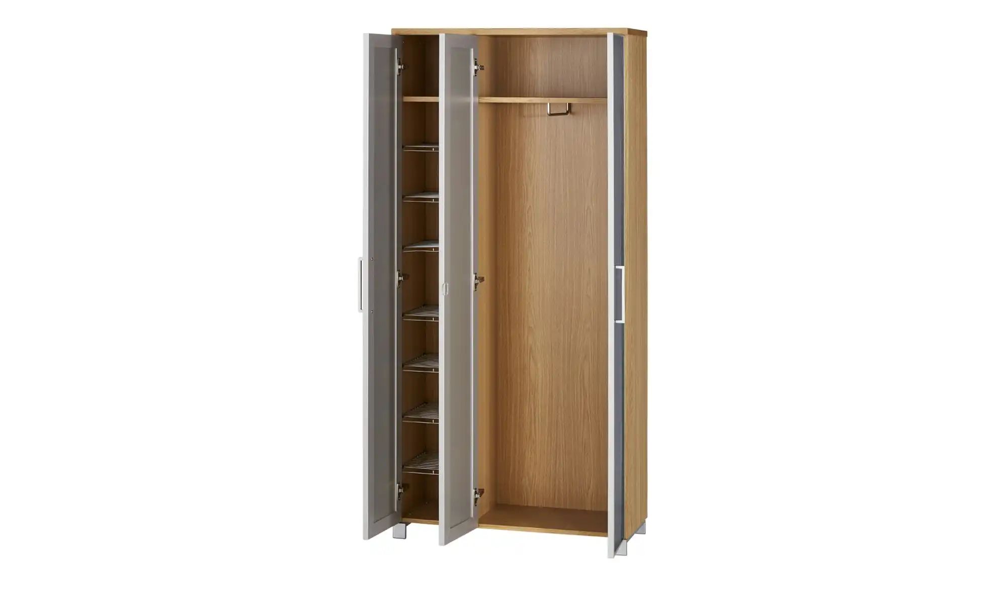 Dielenschrank  Duna ¦ grau ¦ Maße (cm): B: 90 H: 193 T: 37.0 Schränke > Die günstig online kaufen
