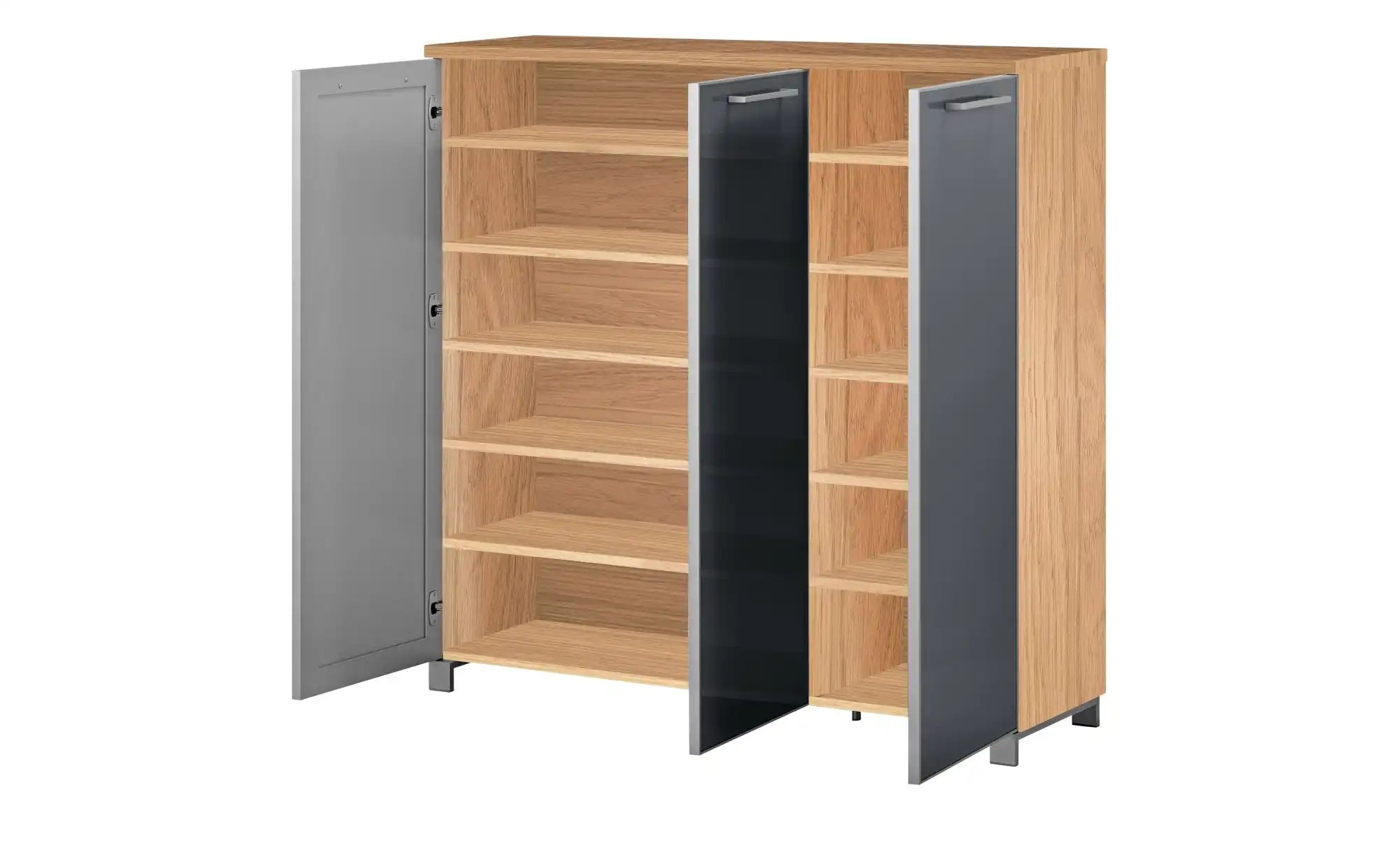 Schuhkommode  Duna ¦ grau ¦ Maße (cm): B: 126 H: 126 T: 37.0 Garderoben & K günstig online kaufen