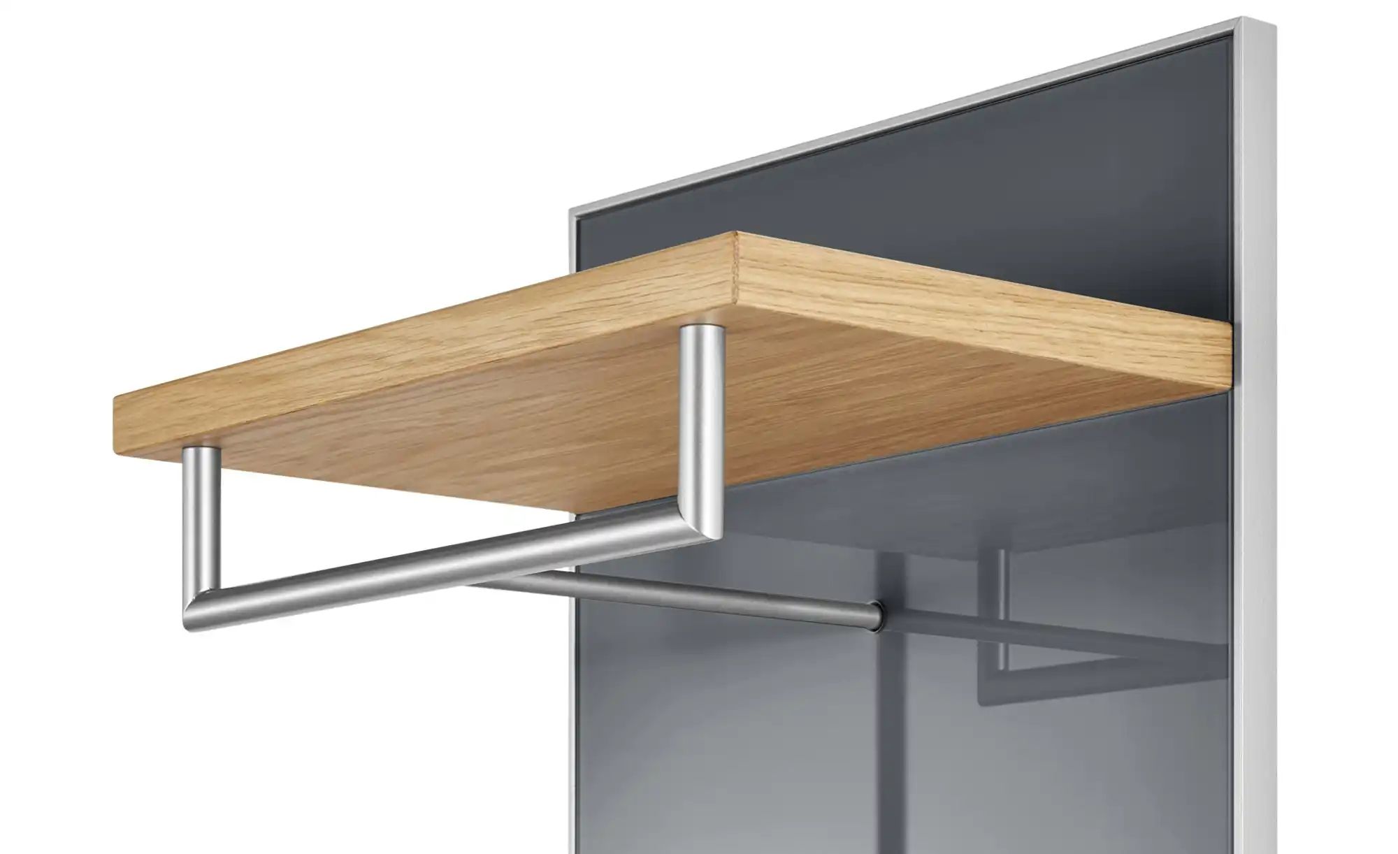 Thumbnail - Garderobenpaneel  Duna ¦ grau ¦ Glas,Holzwerkstoff ¦ Maße (cm): B: 42 H: 170 T: 27.0 Garderoben & Kleiderstangen > Wandg...