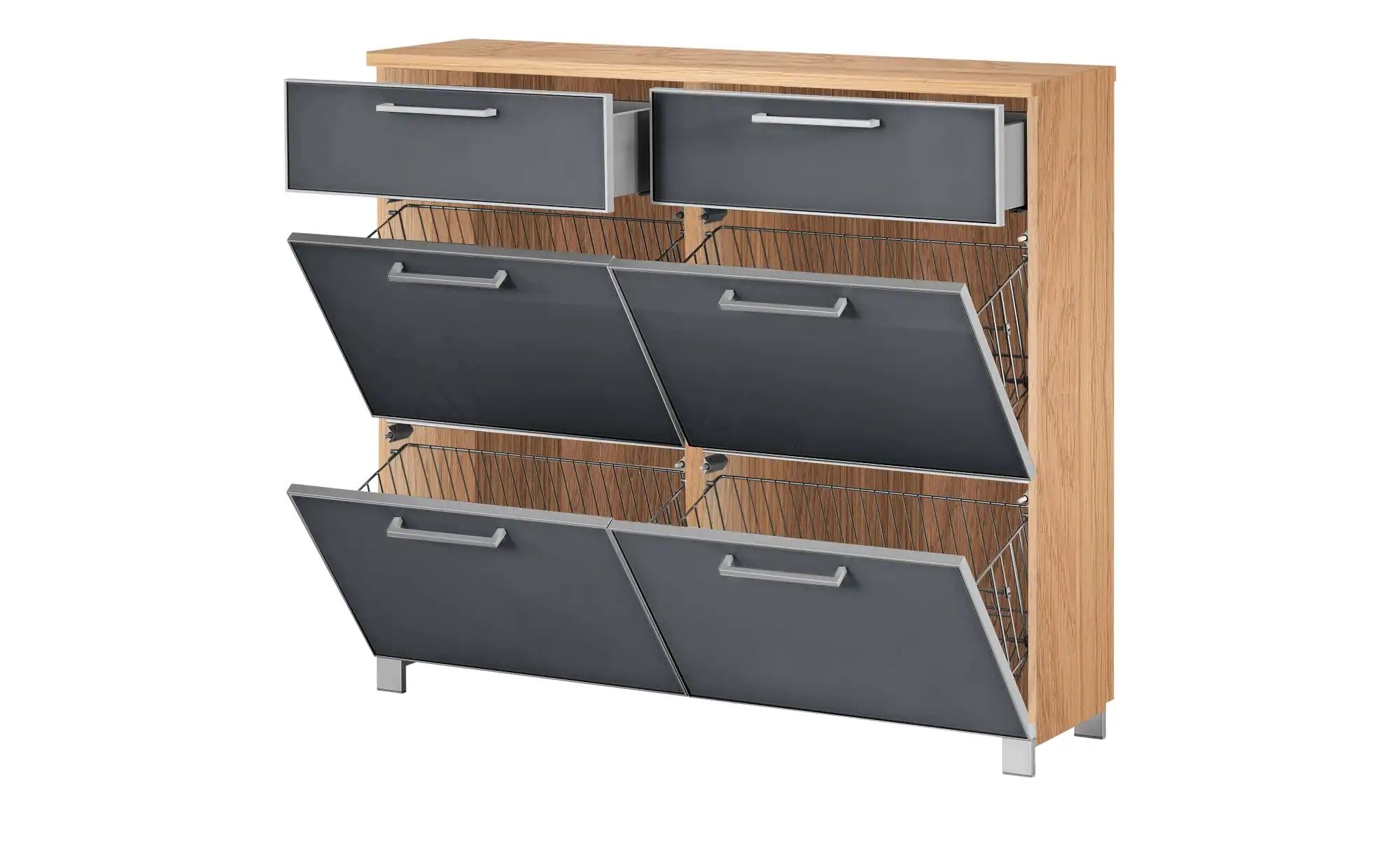 Schuhschrank  Duna ¦ grau ¦ Maße (cm): B: 121 H: 108 T: 31.0 Garderoben & K günstig online kaufen